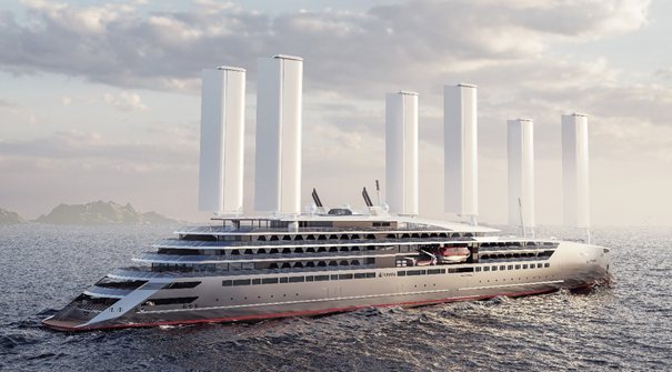 The core technology in FARWIND energy solutions is the energy ship, which is an autonomously sailing ship propelled by winds. The ship’s kinetic energy is converted to electricity by hydrokinetic turbines attached to the hull.