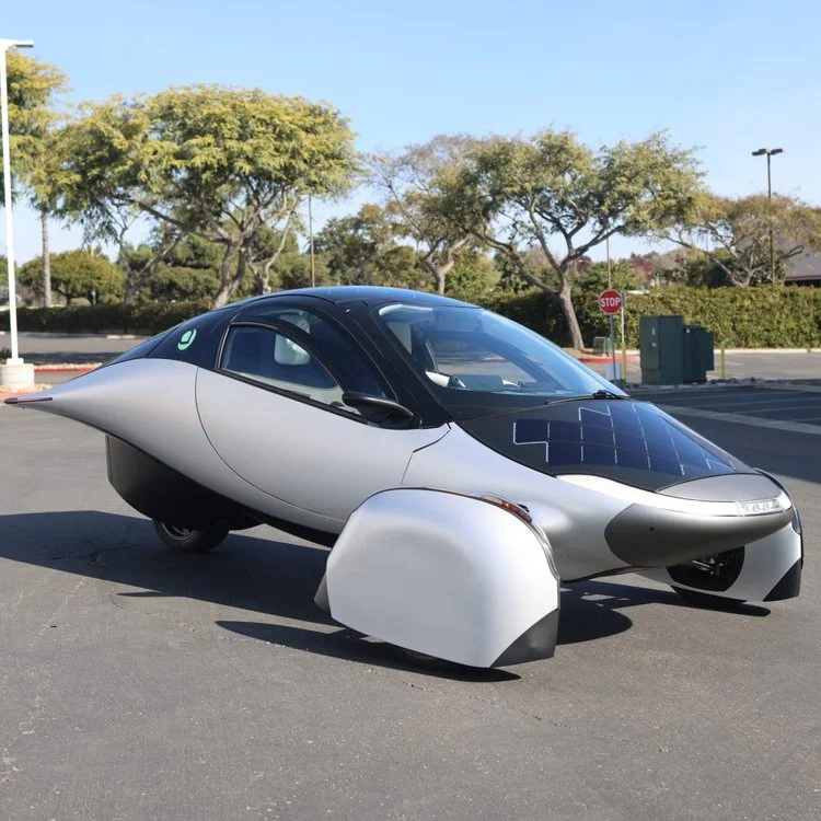 Harness the power of the sun with Aptera. Equipped with 700 watts of integrated solar cells, you can drive up to 40 miles per day completely off the grid and enjoy 400 miles of range per full charge.
