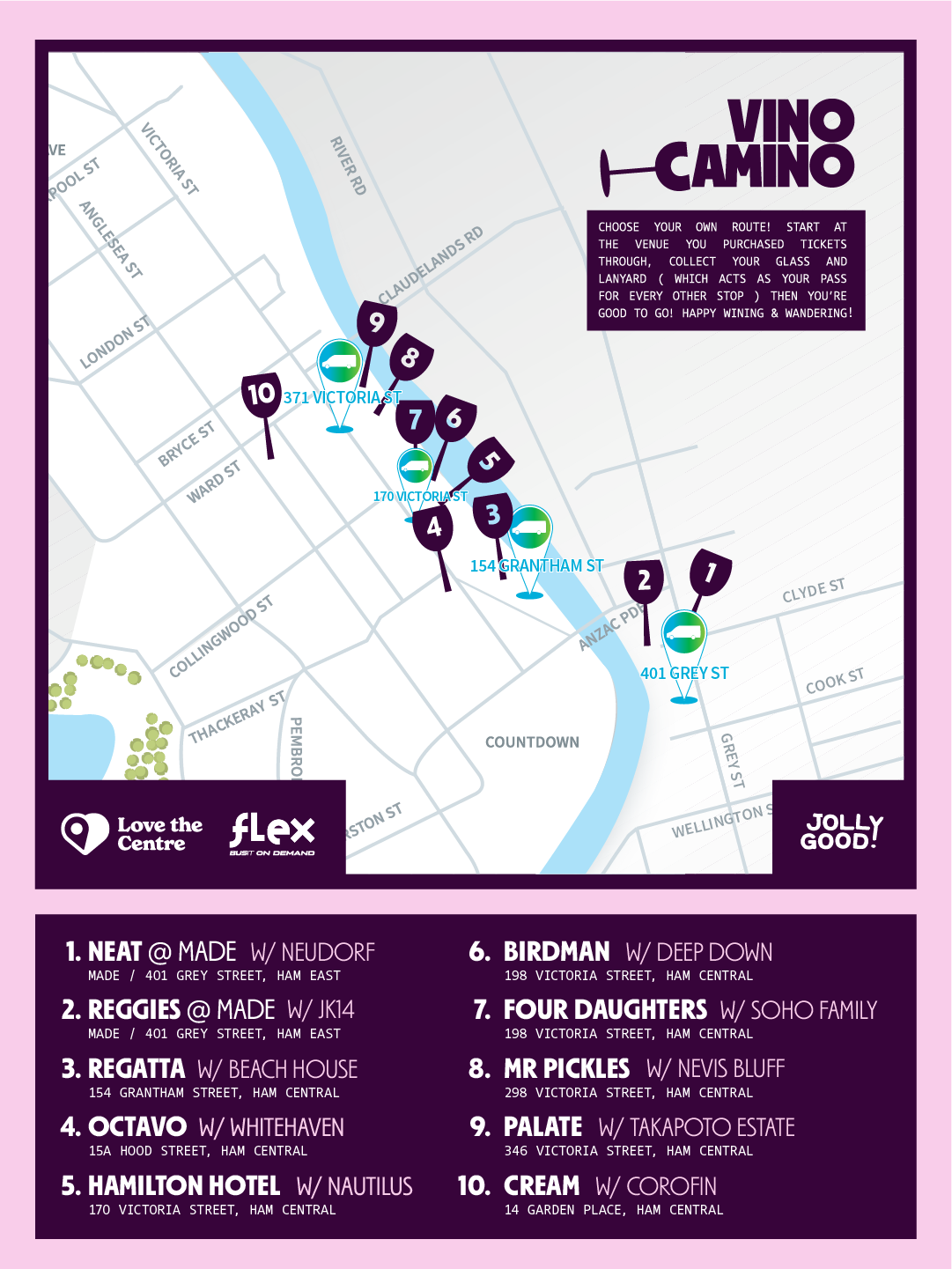 Vino Camino Venue Map