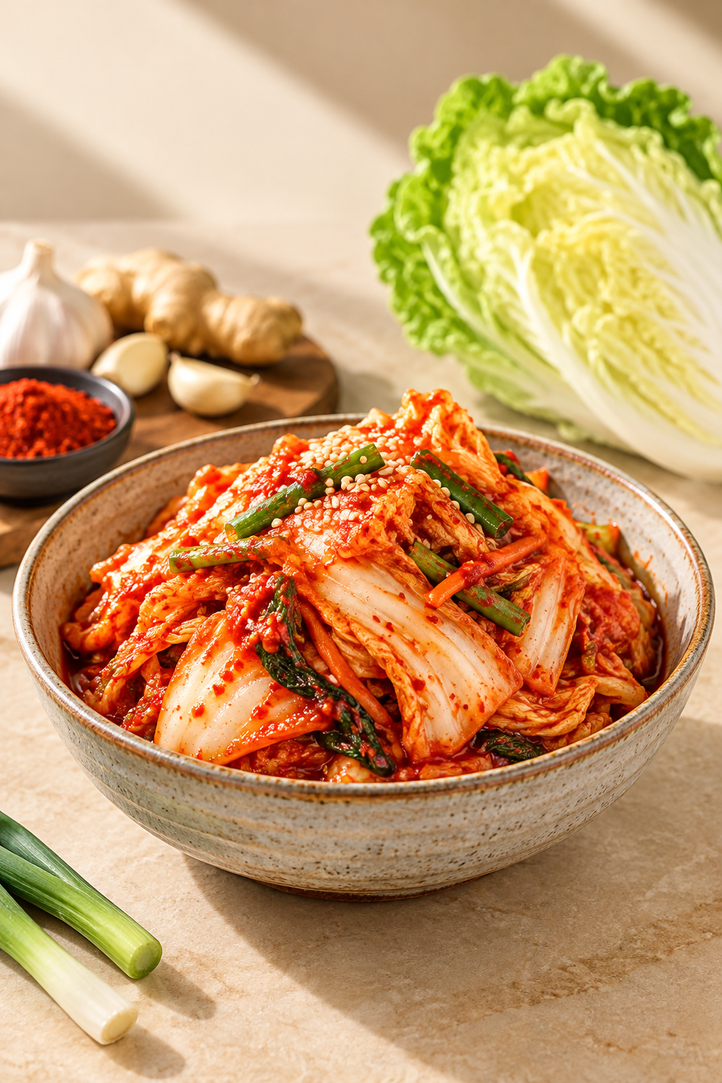 Homemade Korean Napa Cabbage Kimchi – 16 oz