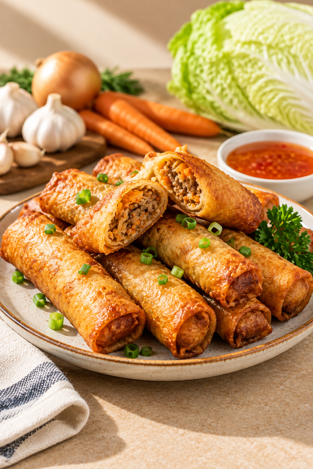 Homemade Beef Lumpia Shanghai