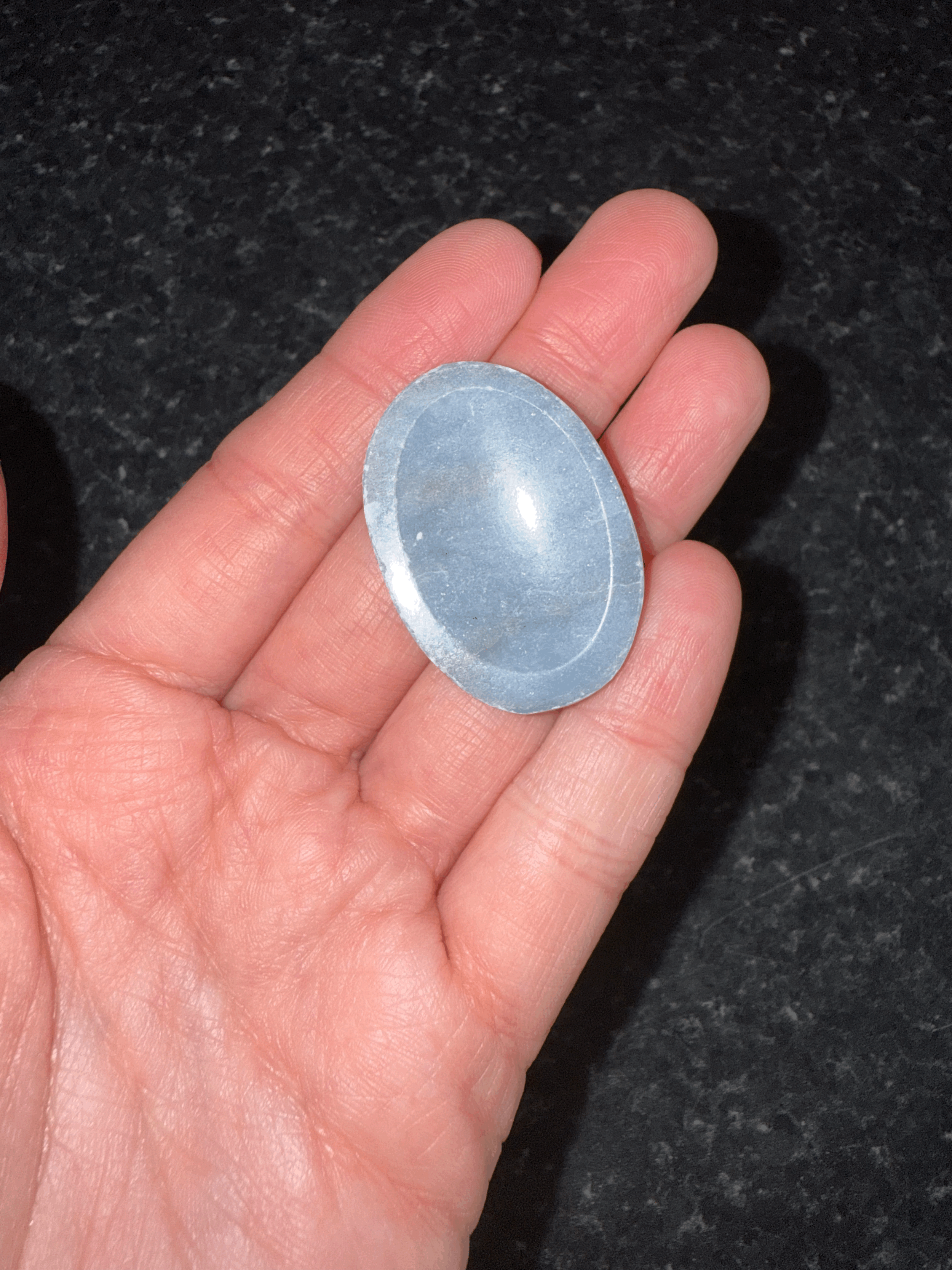Angelite Thumb Stone