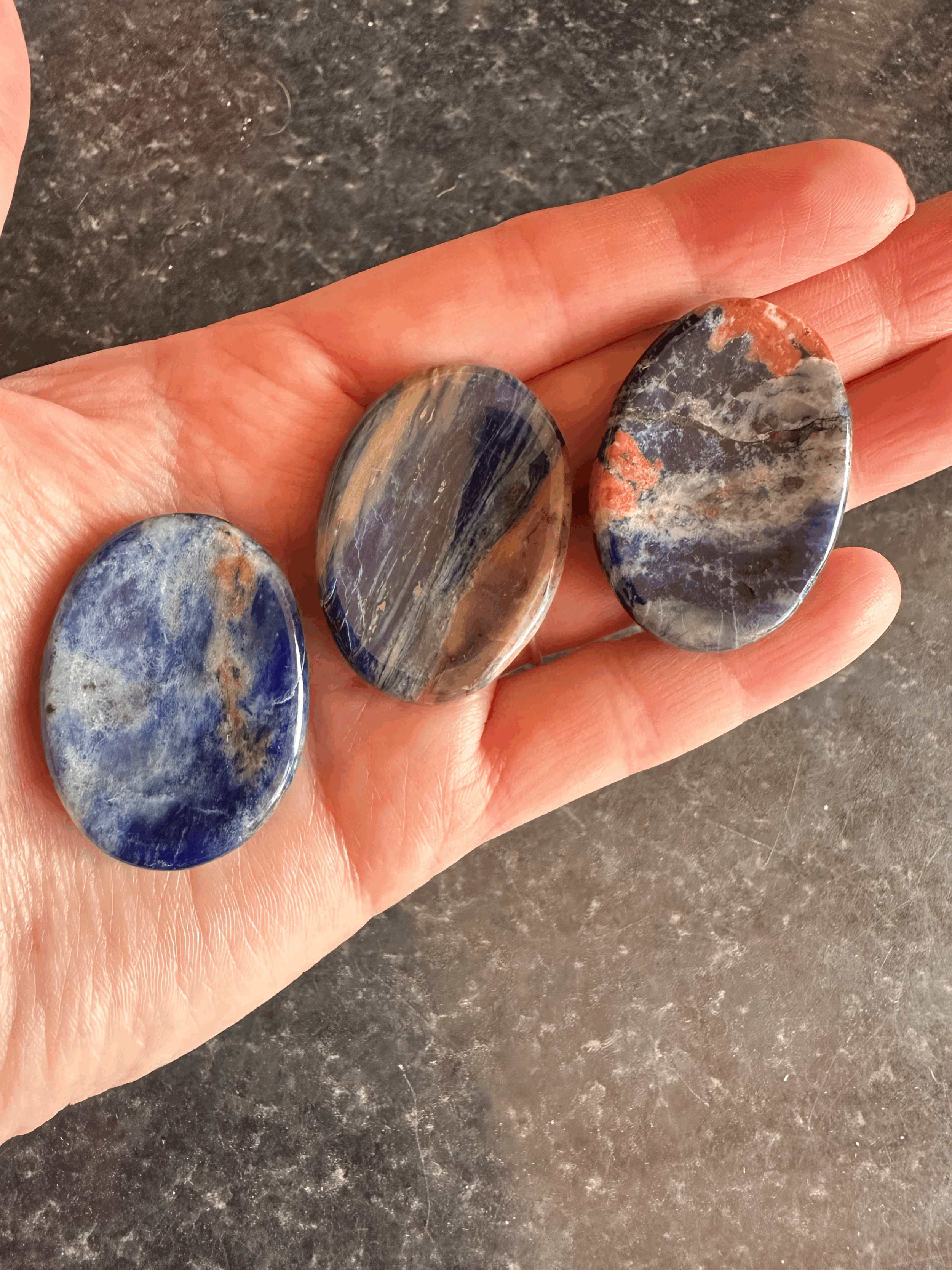Sodalite Thumb Stone