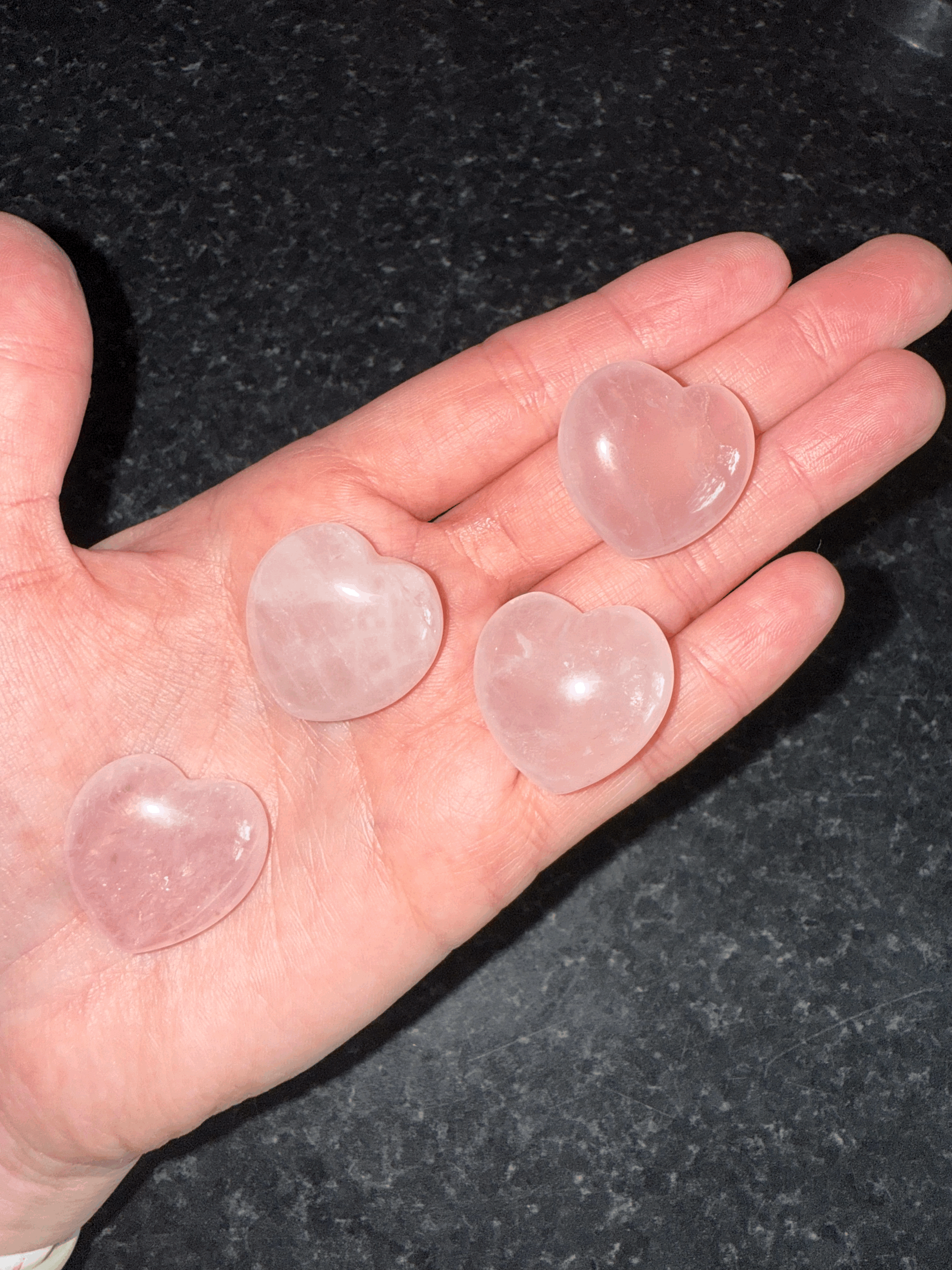 Rose Quartz Heart (small)