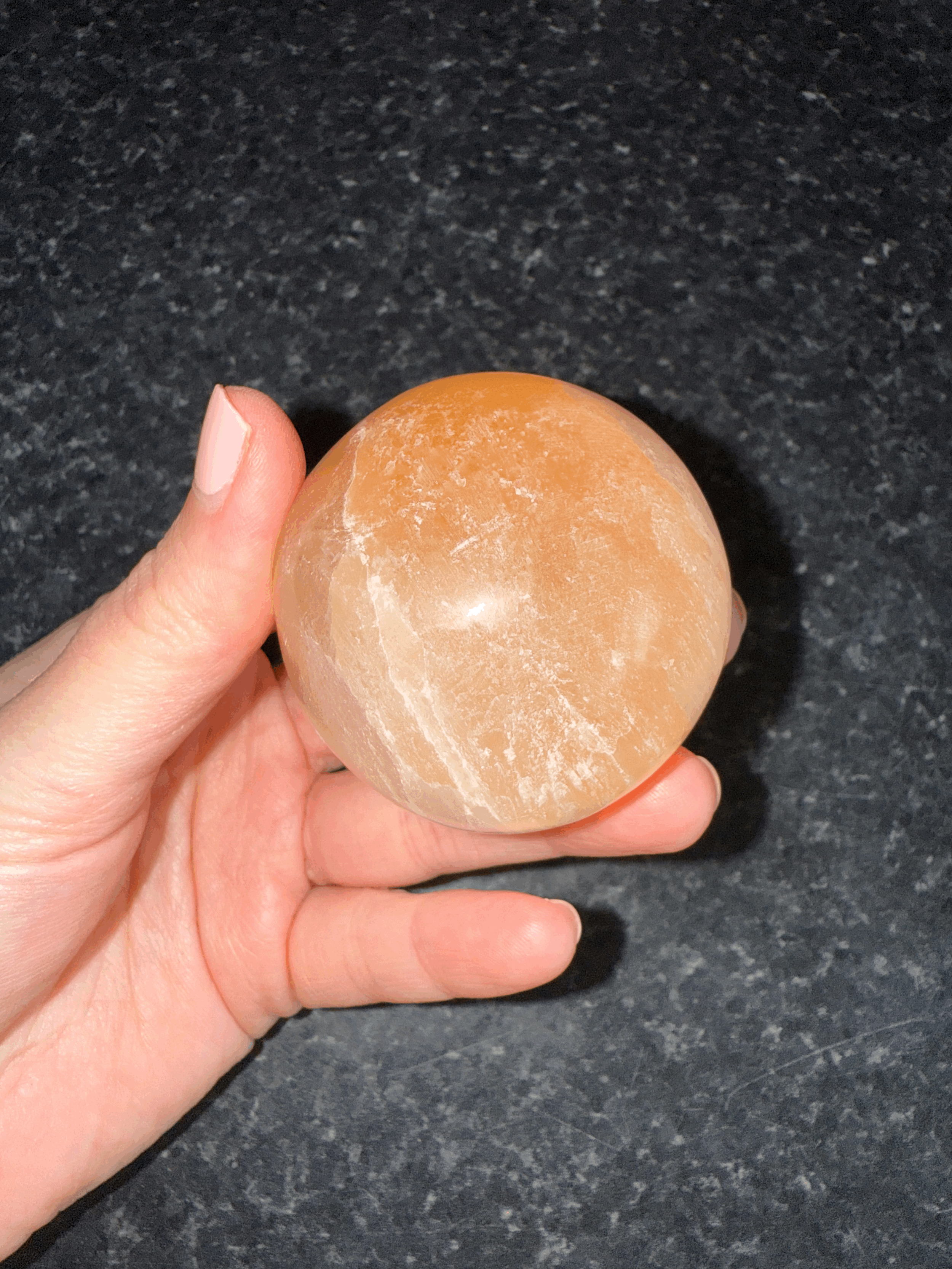 Orange Selenite Sphere (5cm)