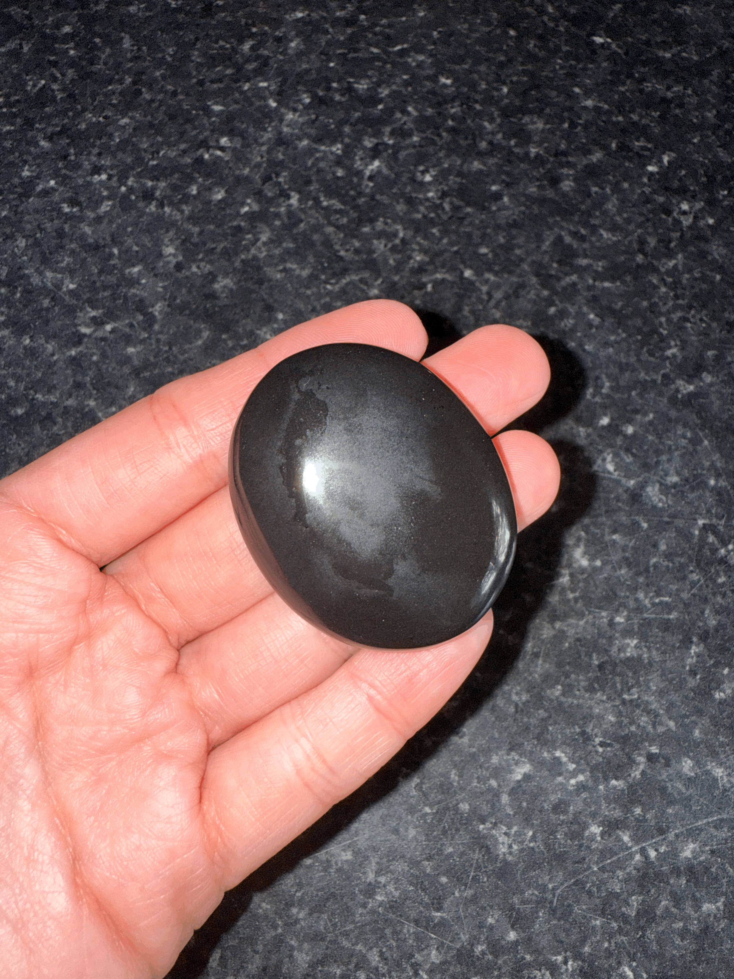 Black Jasper Palm Stone