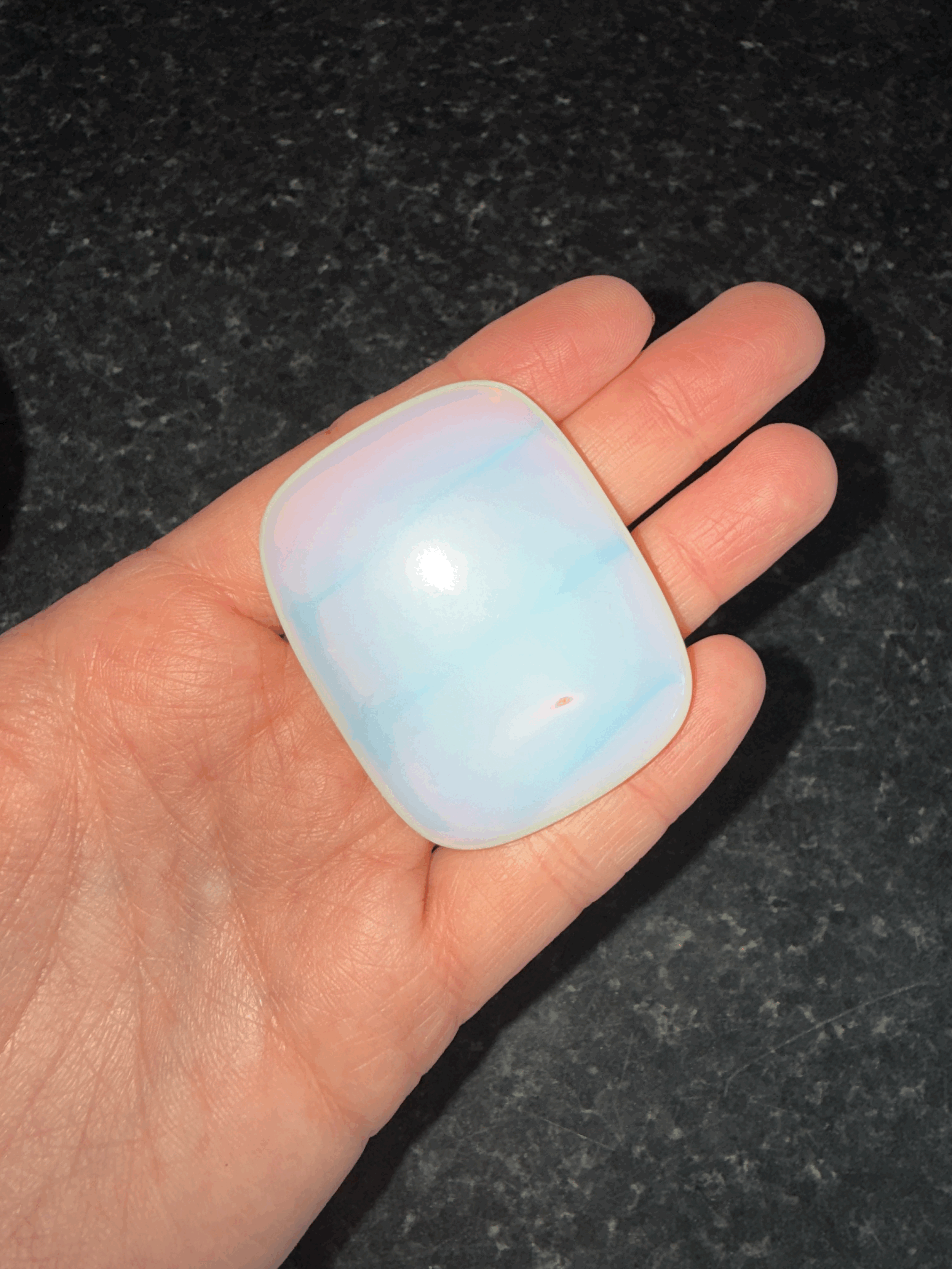 Opalite Palm Stone