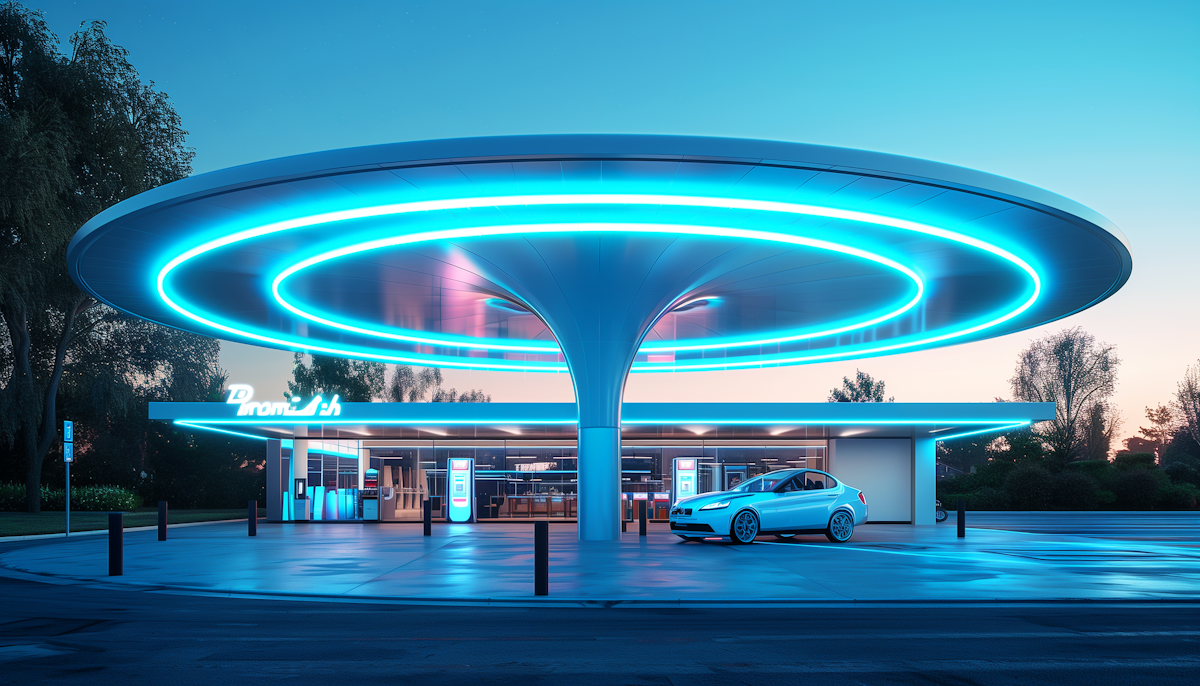 Futuristic EV Charging Station at Twilight.png