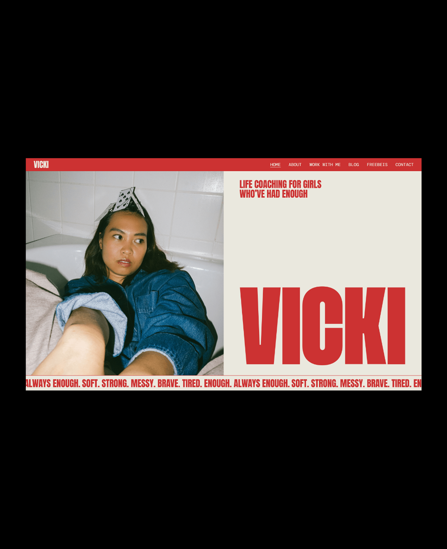 VICKI WEBSITE TEMPLATE (SQUARESPACE 7.1)