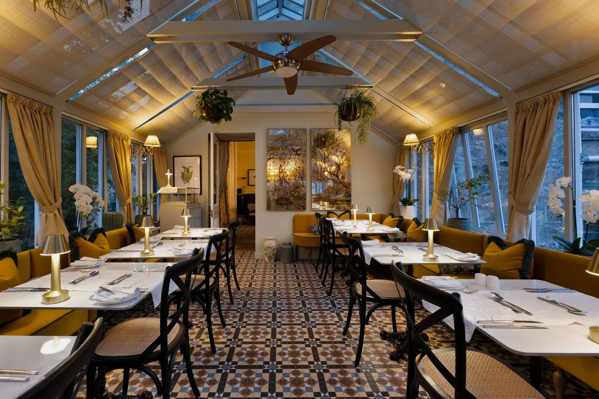 The Orangery restaurant at Victoria Square Hotel, Stirling
