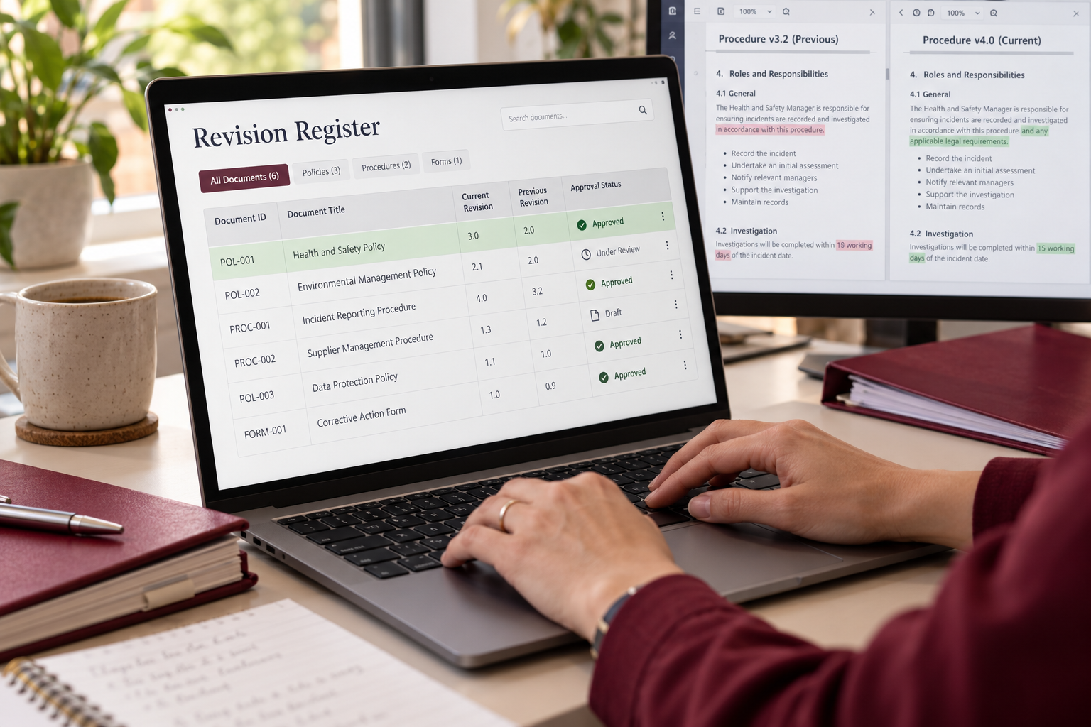 Document Control Revisions
