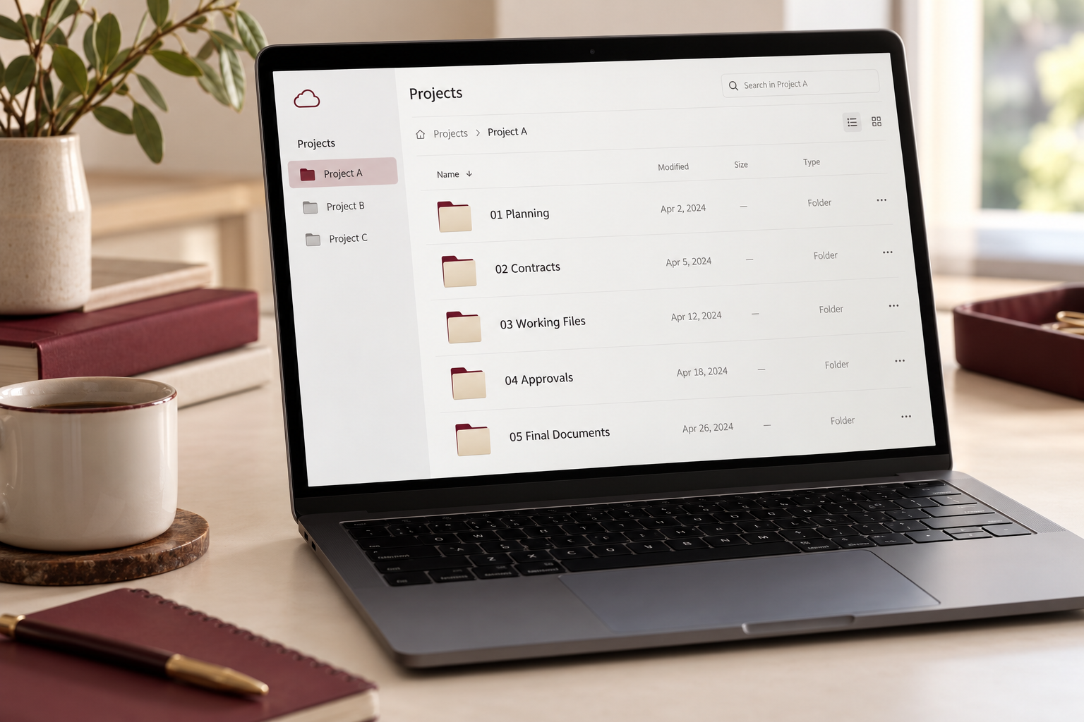 Cloud project folders
