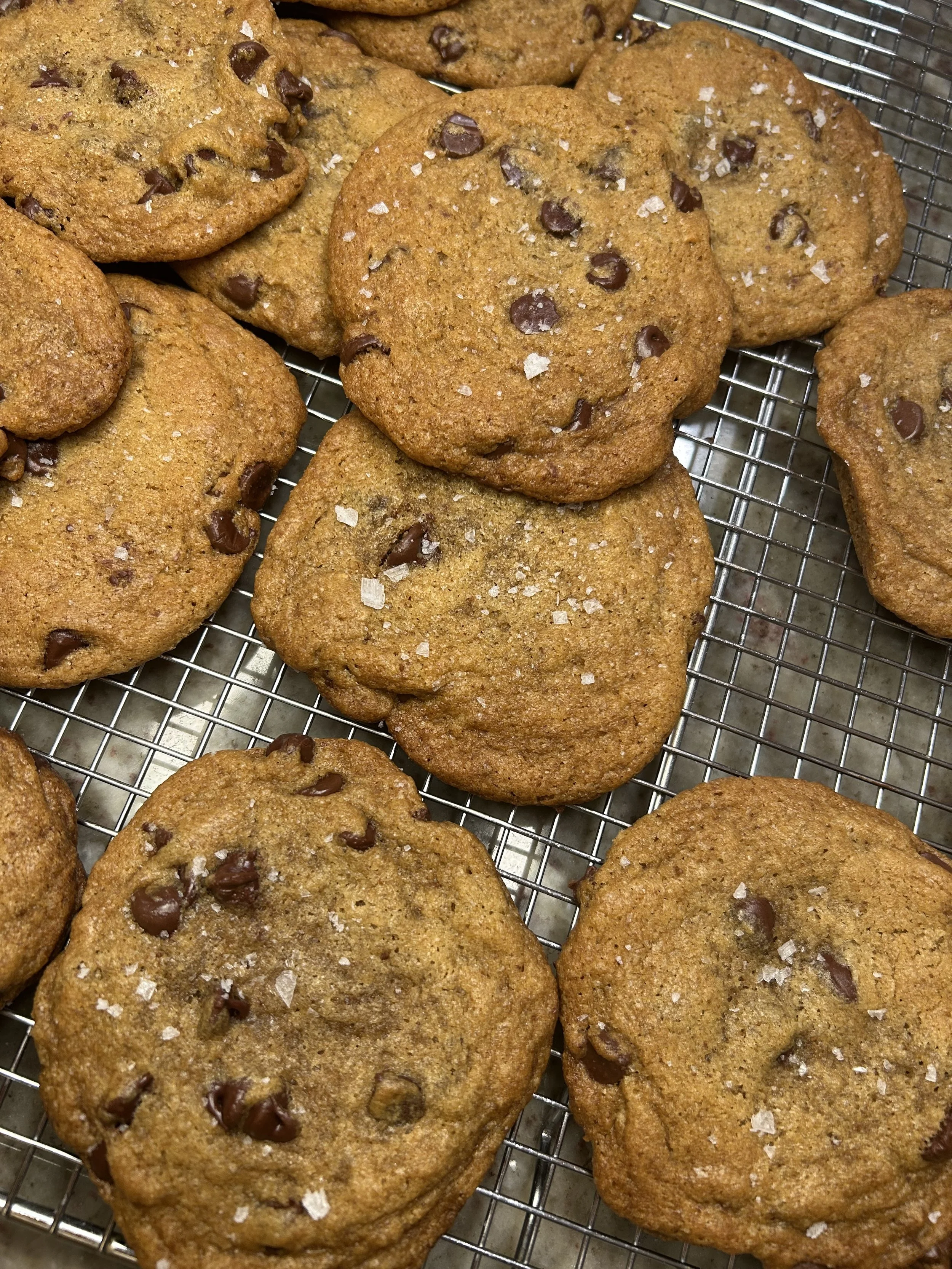 Sourdough Rye Chocolate Chip Cookies