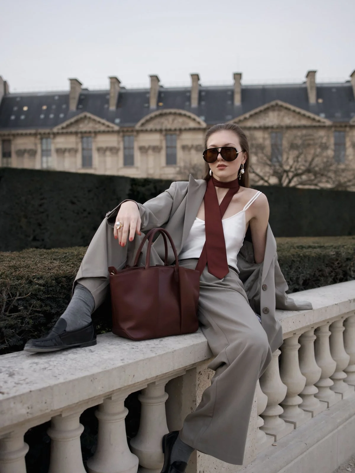 Paris Fashion Week street style: Emily Varr with a KAAI bag