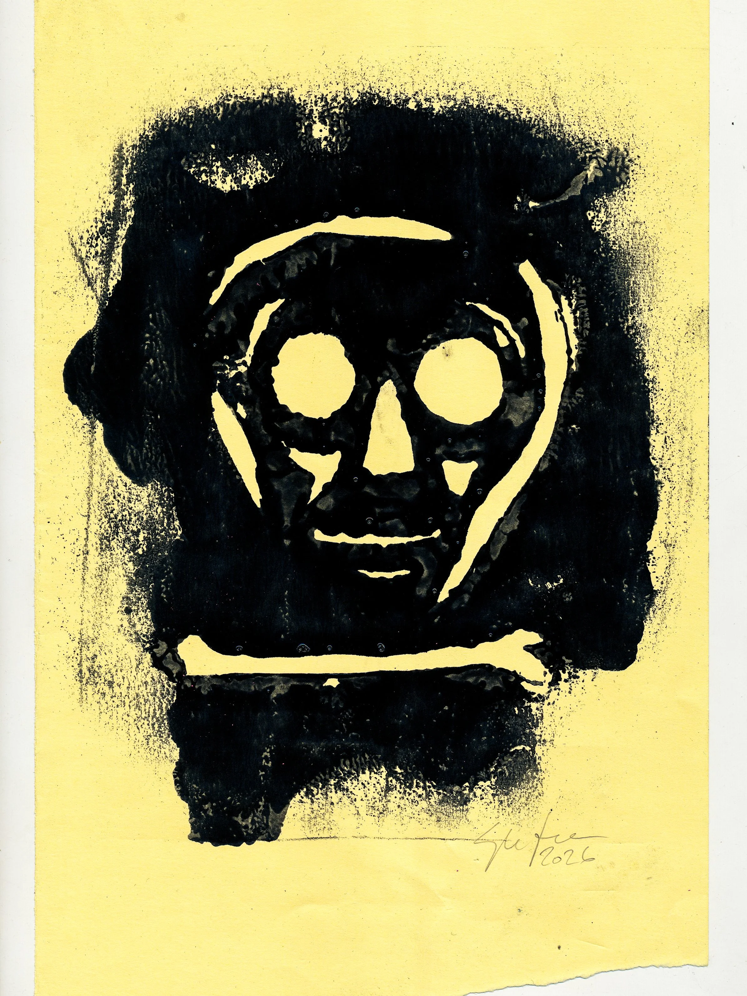 SKULL 'N BONE | Monoprint