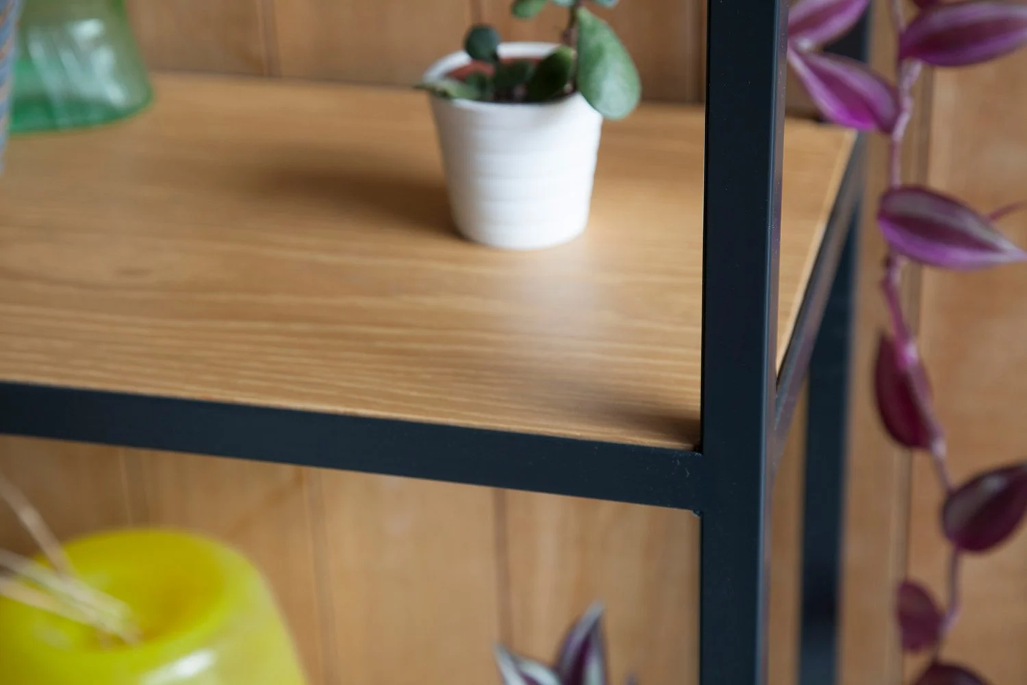 Spruce + Steel Shelves