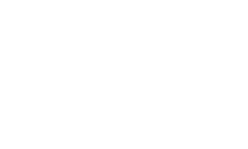 White pixelated film reel icon on a black background