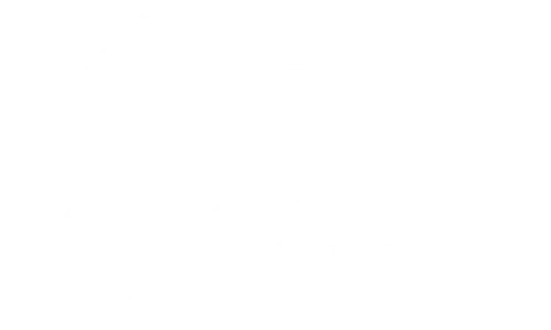 White pixel-art silhouette of a dog jumping over a fence