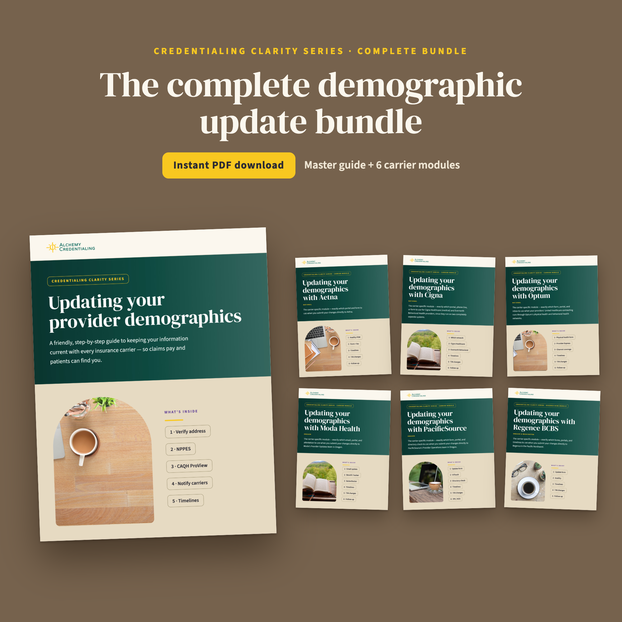 Complete Demographic Update Bundle: Master Guide + All 6 Carriers