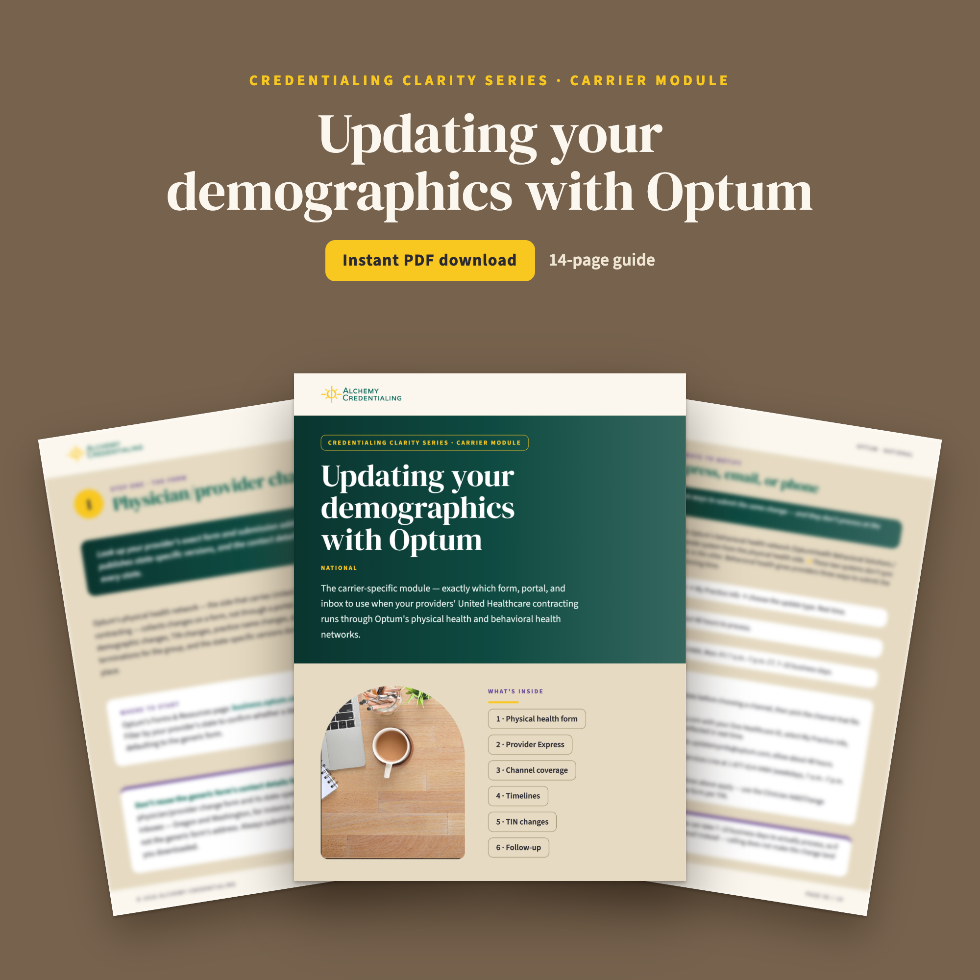 Optum / United Health Care Demographic Update Guide