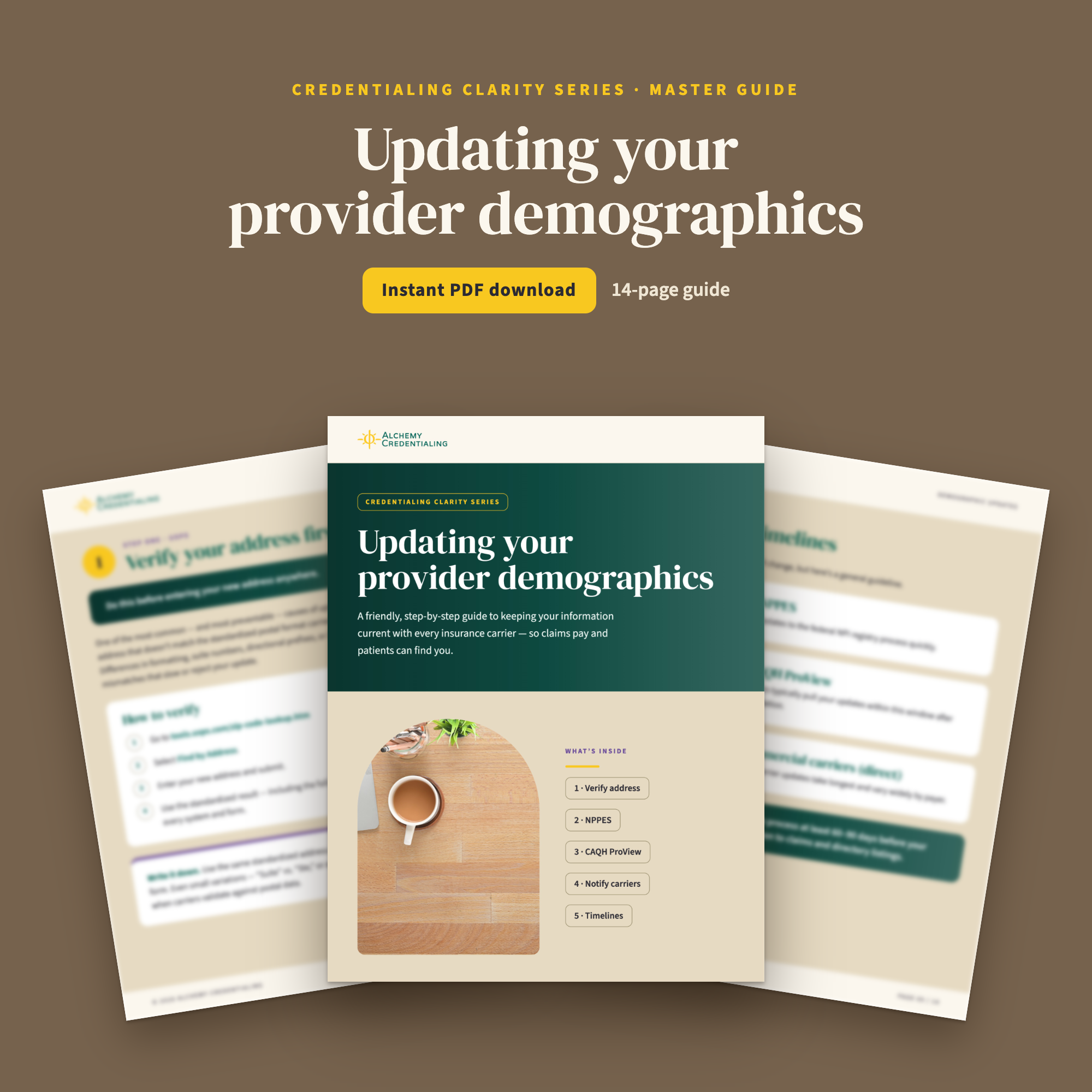 Provider Demographic Update Guide: Master Guide (Required)