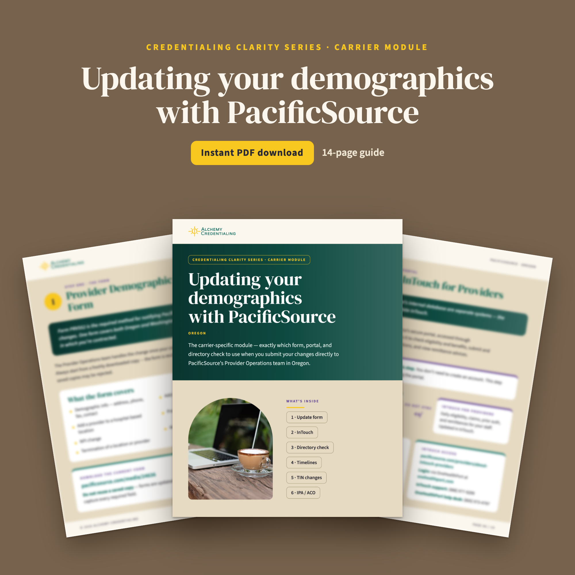 PacificSource Demographic Update Guide (Oregon)