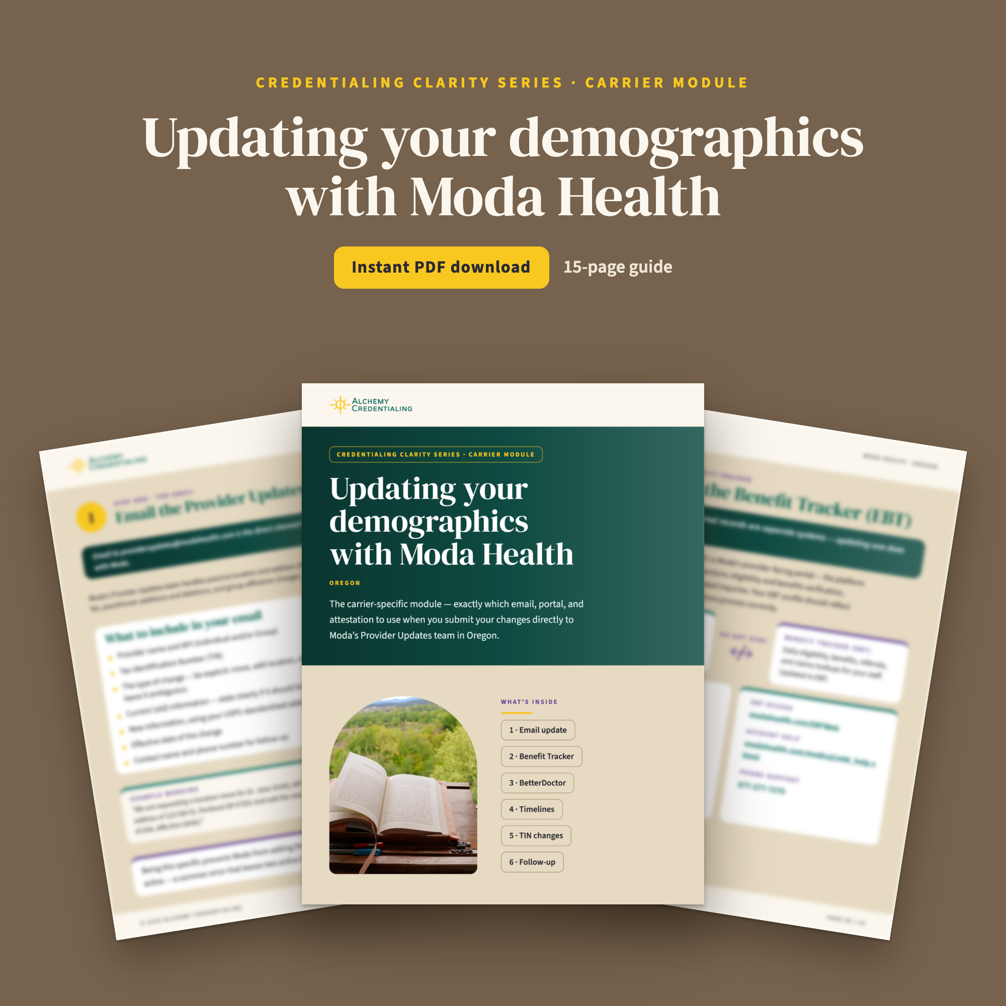 Moda Health Demographic Update Guide (Oregon/Washington)