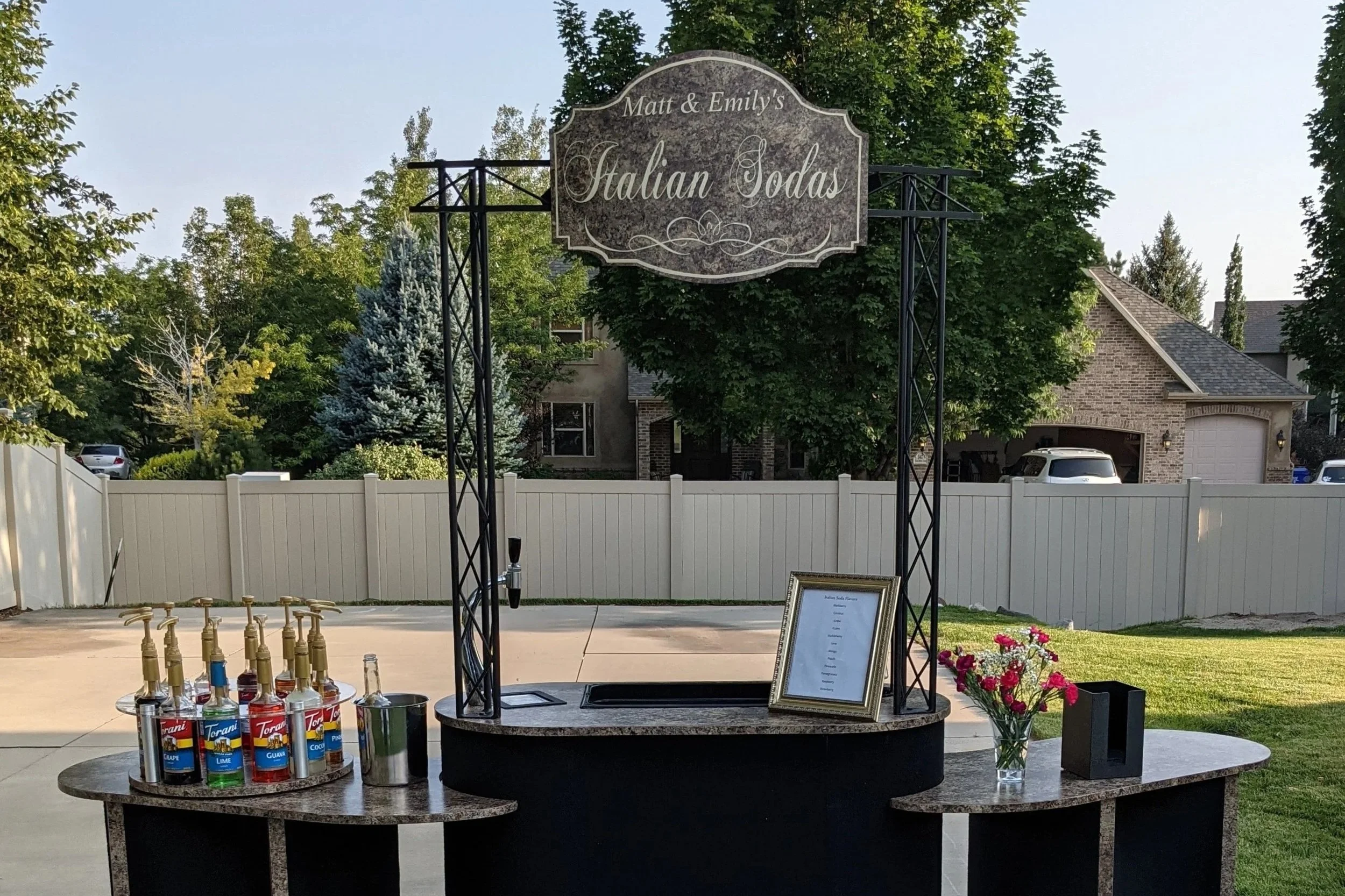 Utah Wedding Soda Bar