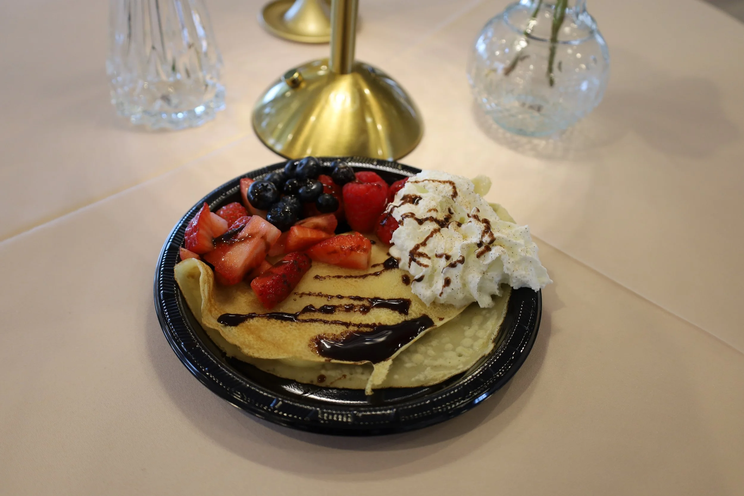 Utah Wedding Dessert Crepes