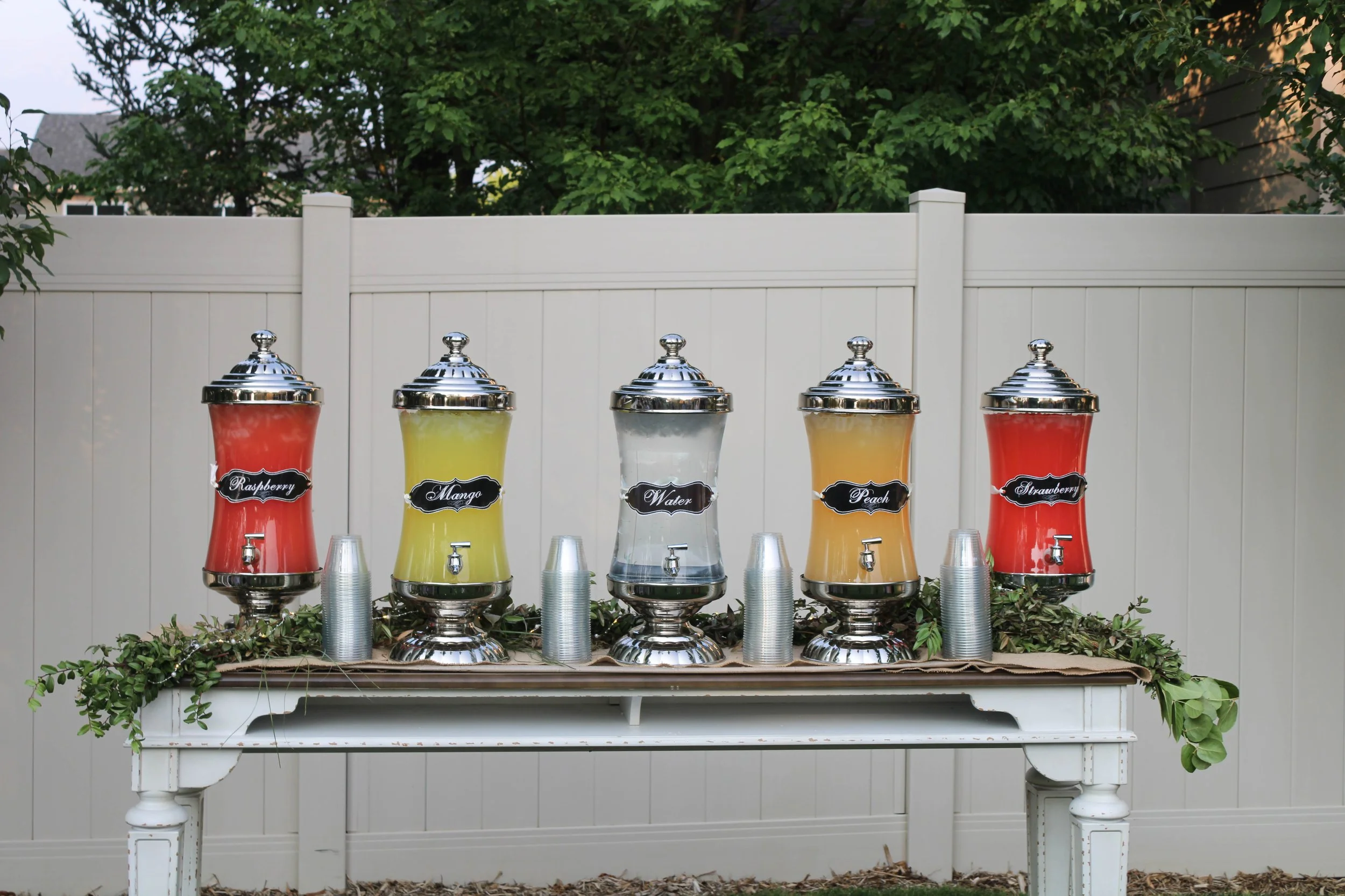 Utah Wedding Lemonade Bar