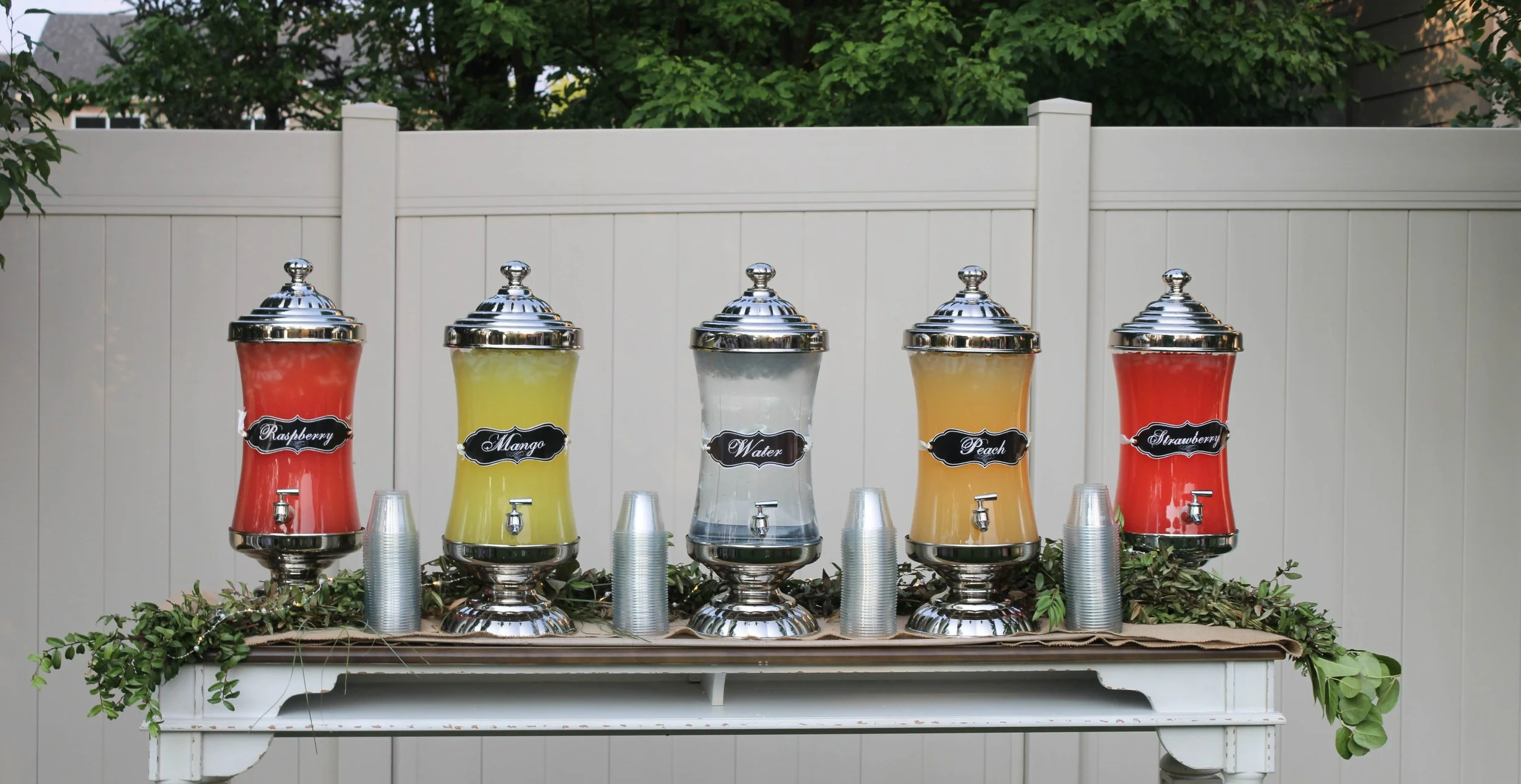 Utah Wedding lemonade and beverage catering