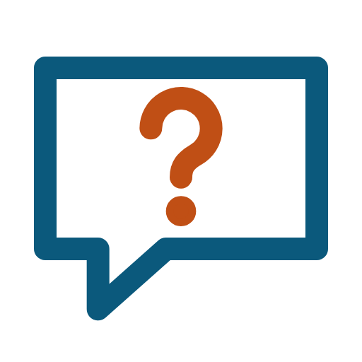 A question mark icon.