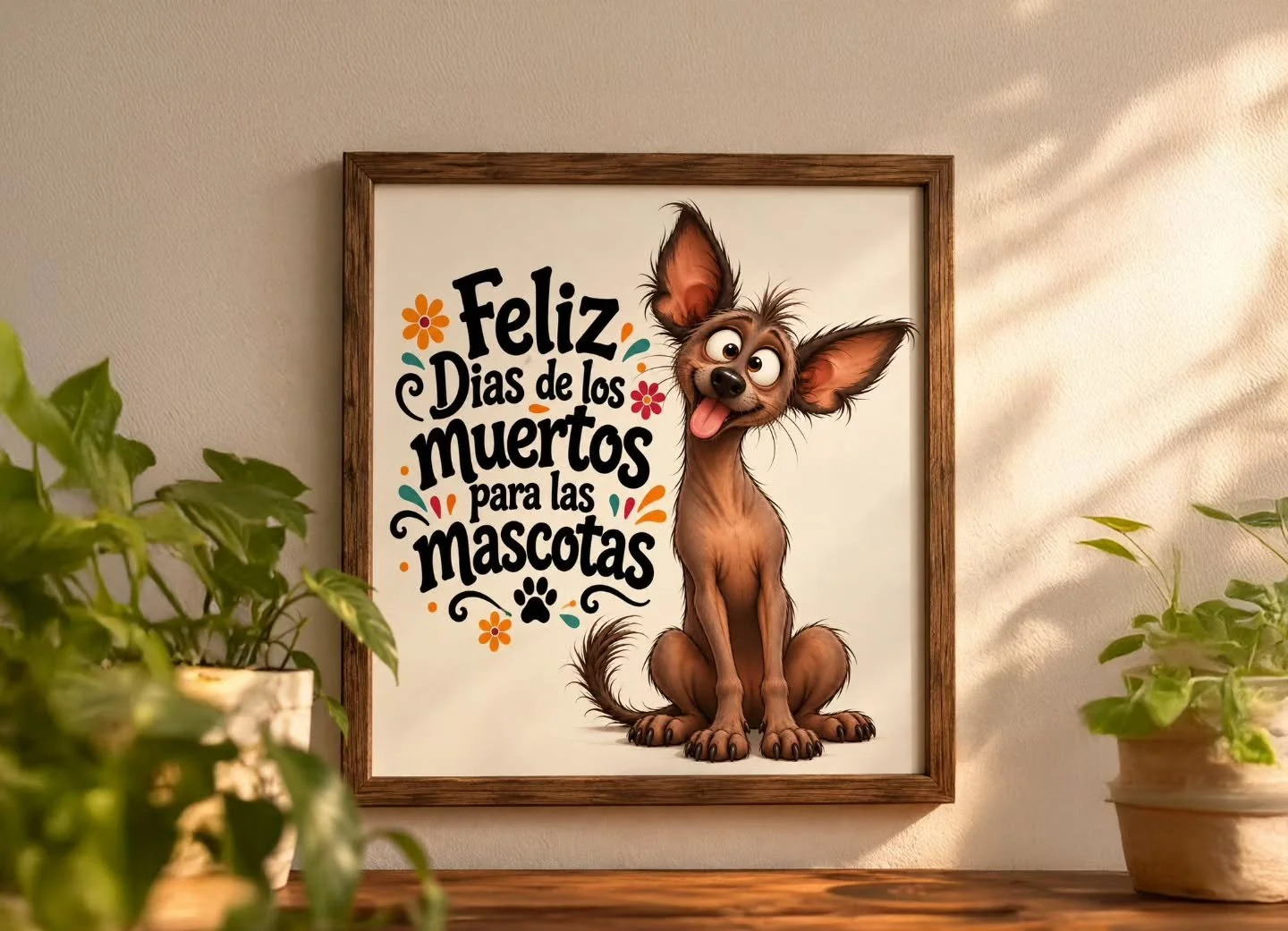 Am D&iacute;a de los Muertos wird in der Nacht vom 27. Oktober ganz besonders an verstorbene Haustiere erinnert. Laut mexikanischer Tradition kehren die Seelen von Hunden, Katzen und Co. an diesem Abend zu uns zur&uuml;ck. Der Hund den ihr hier seht 