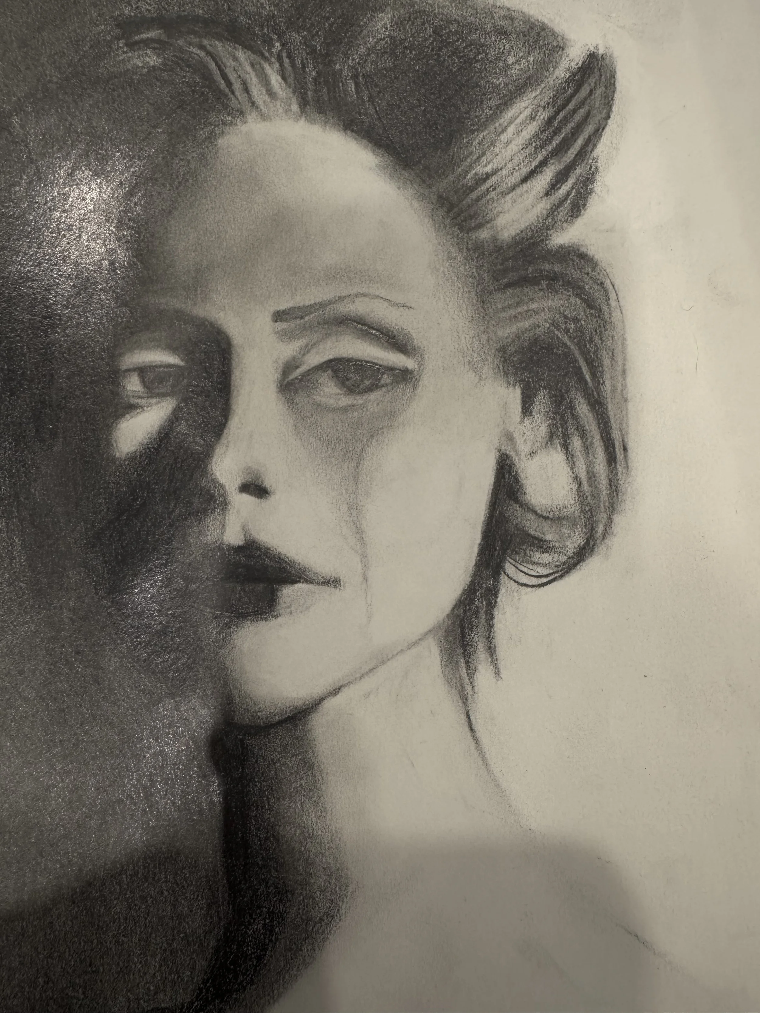 Study of Photo, Christina Ricci (opera), Graphite, Graphite, 8x11, 2026. 