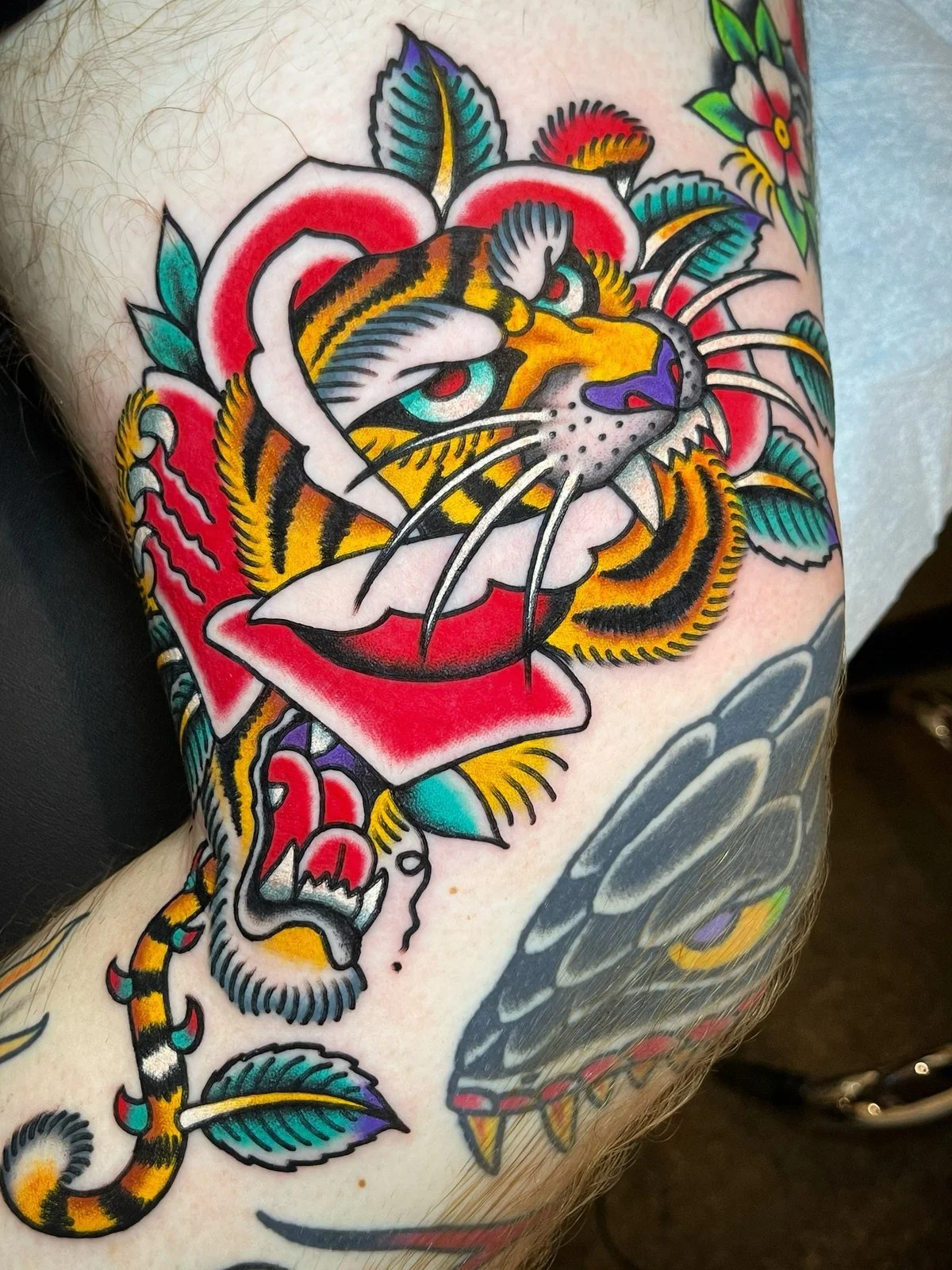 Ryan Clarke
Traditional tiger and rose
