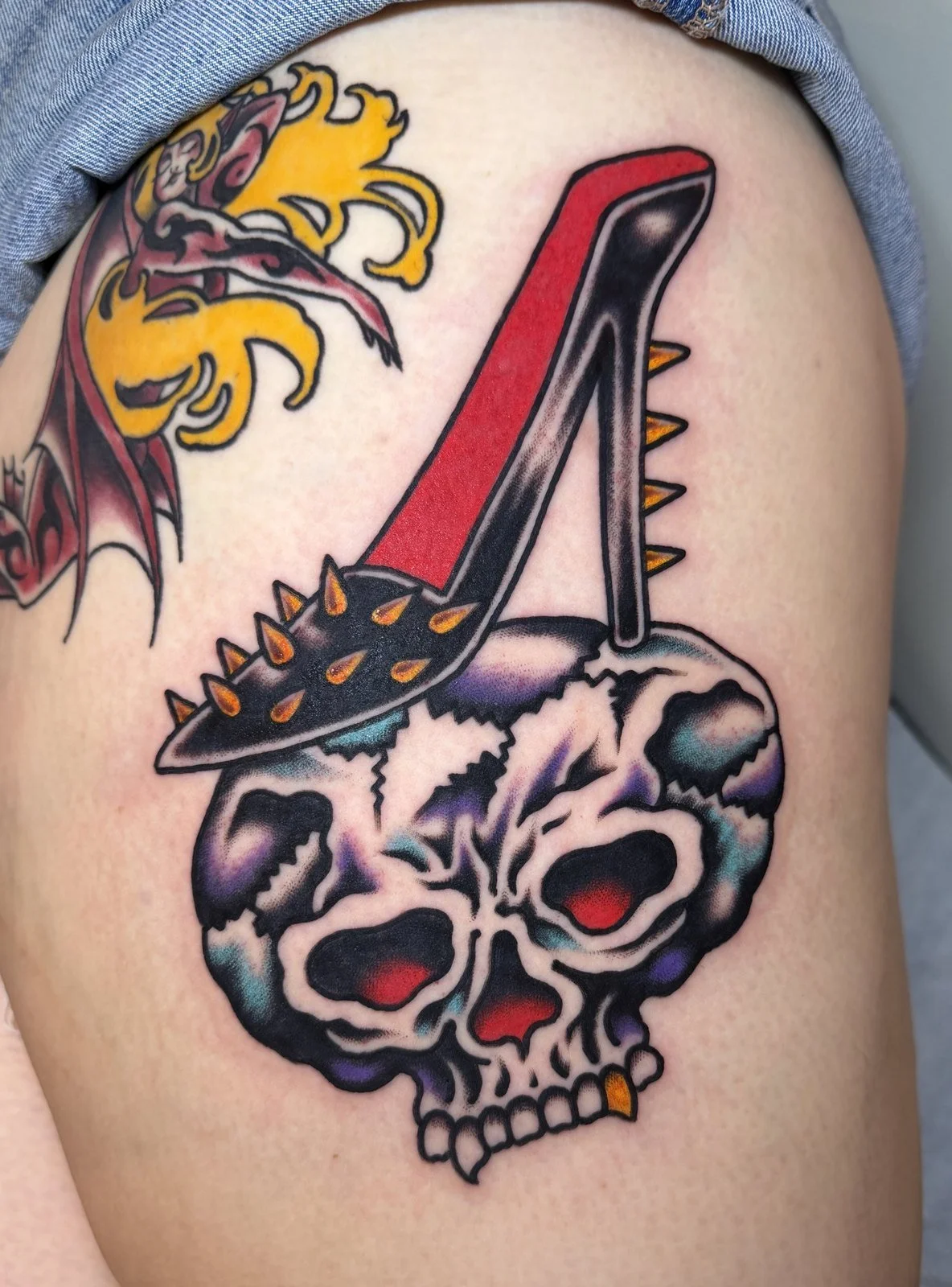 Nick Freidline
Traditional skull and high heel