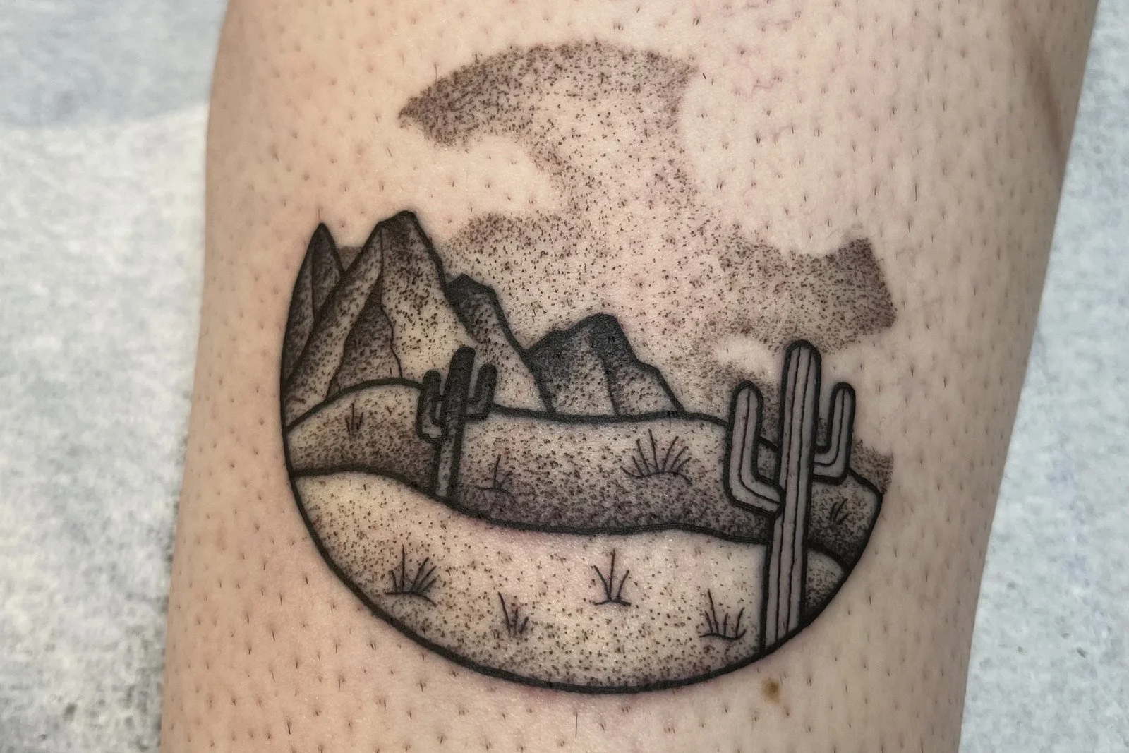 Drew Morgan
Dotwork desert scene