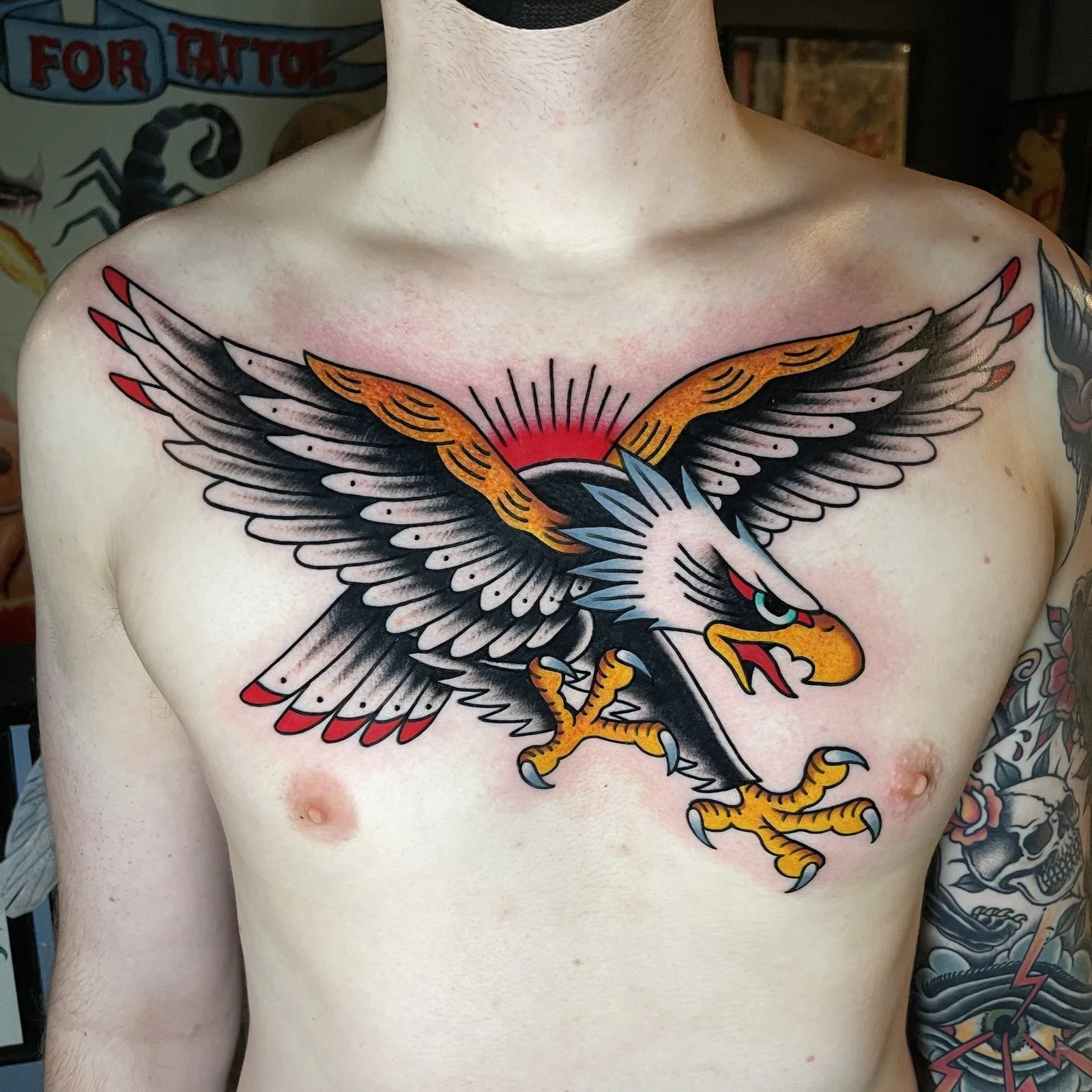 Ryan Clarke
Traditional eagle chest piece