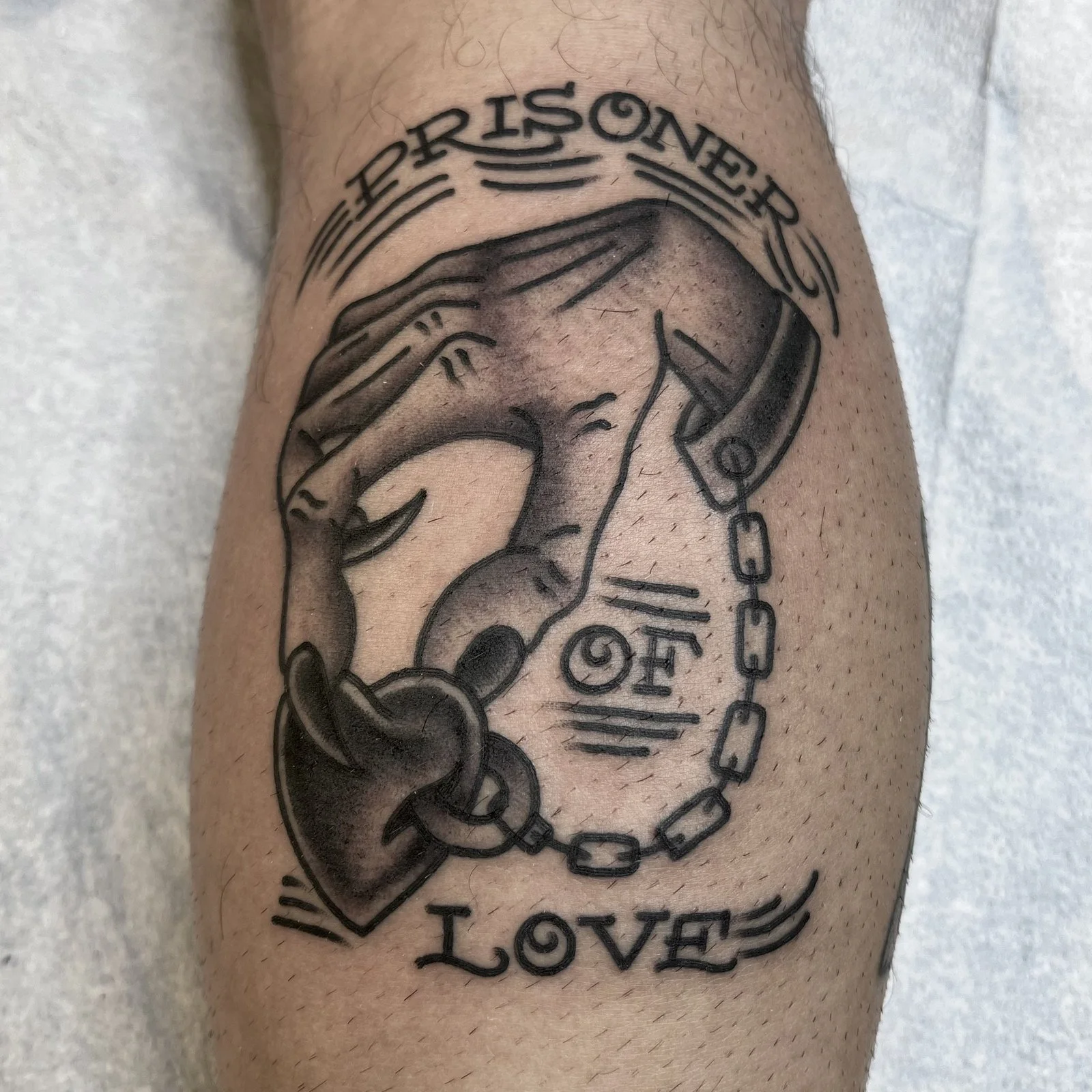 Drew Morgan
Black and grey Prisoner of Love