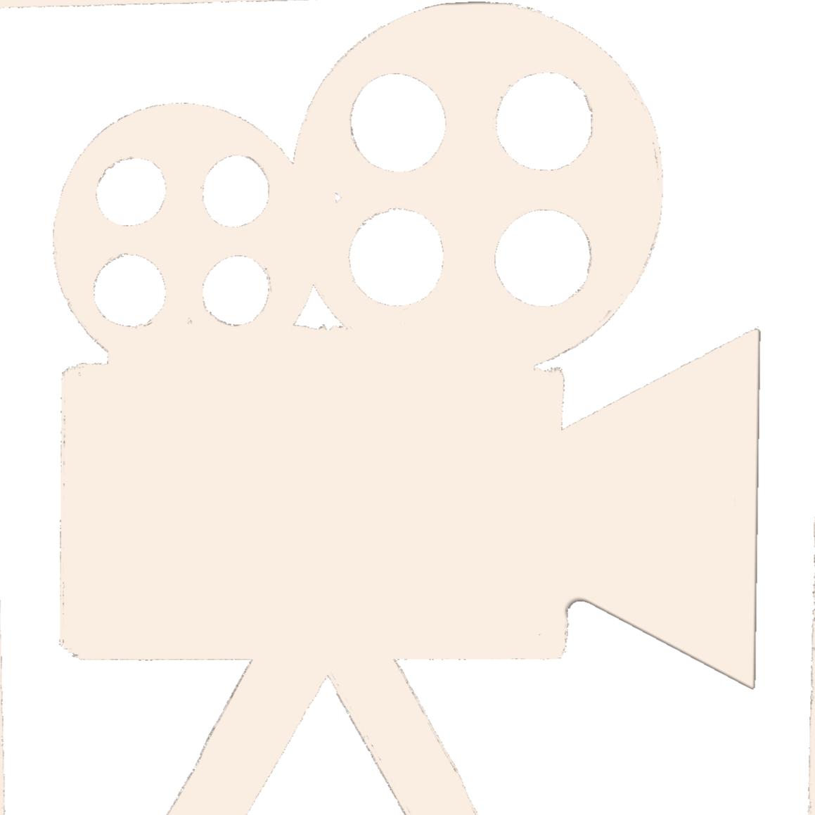 Icon of an old-fashioned film camera with two reels on top.