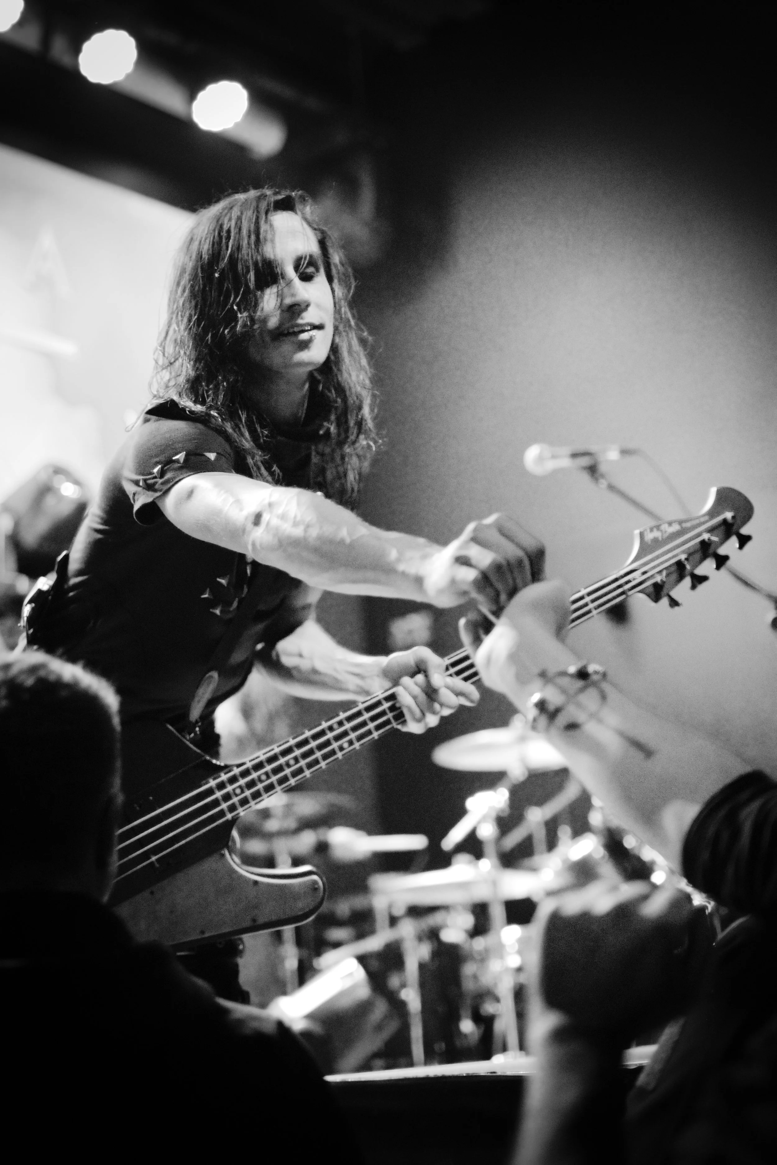 A guitarist giving gifts to his fans