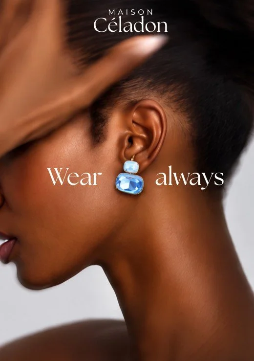 The Céladon Duo Drop Earrings