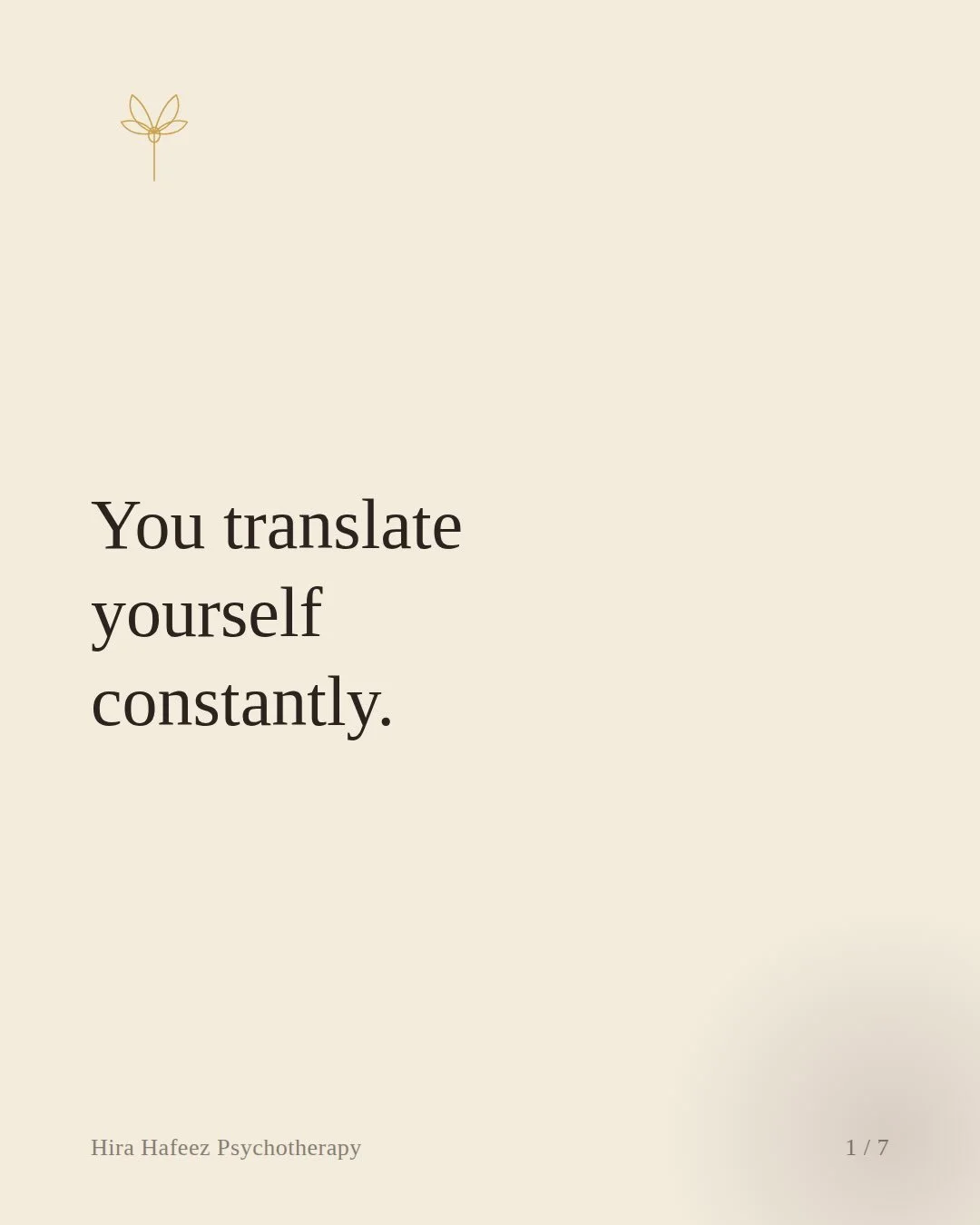 If you&rsquo;ve ever felt like you&rsquo;re constantly adjusting who you are depending on the room you&rsquo;re in &mdash; you&rsquo;re not imagining it, and you&rsquo;re not alone in it.

Maybe it&rsquo;s the language you speak at home versus the on