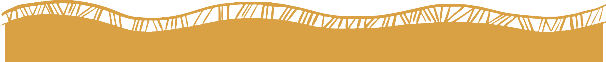Decorative border with a gold and black color scheme, featuring a wavy pattern with linear cutouts.
