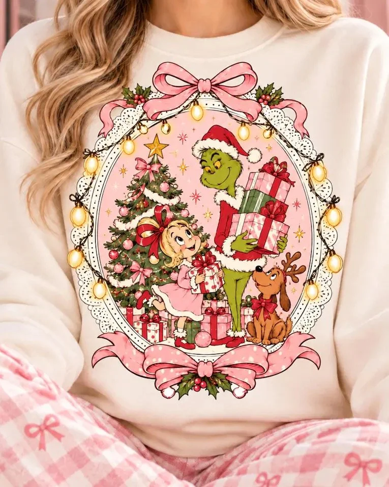 Grinch Christmas Tree Sweatshirt