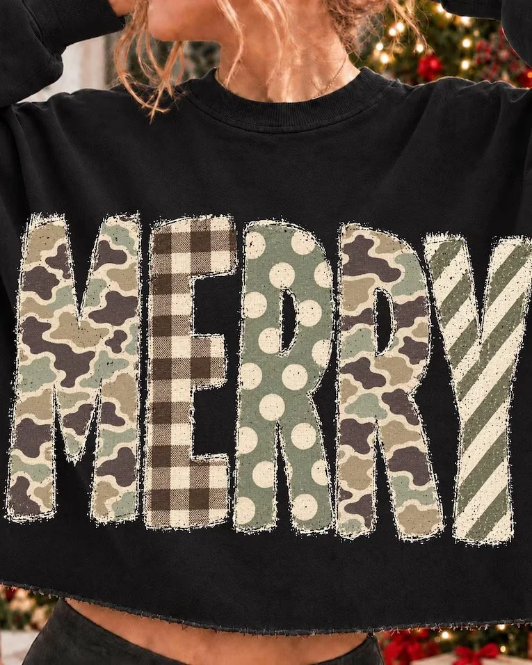 Camo Merry Sweatshirt