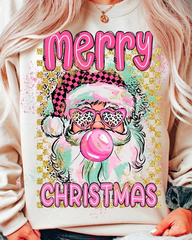 Neon Santa Sweatshirt