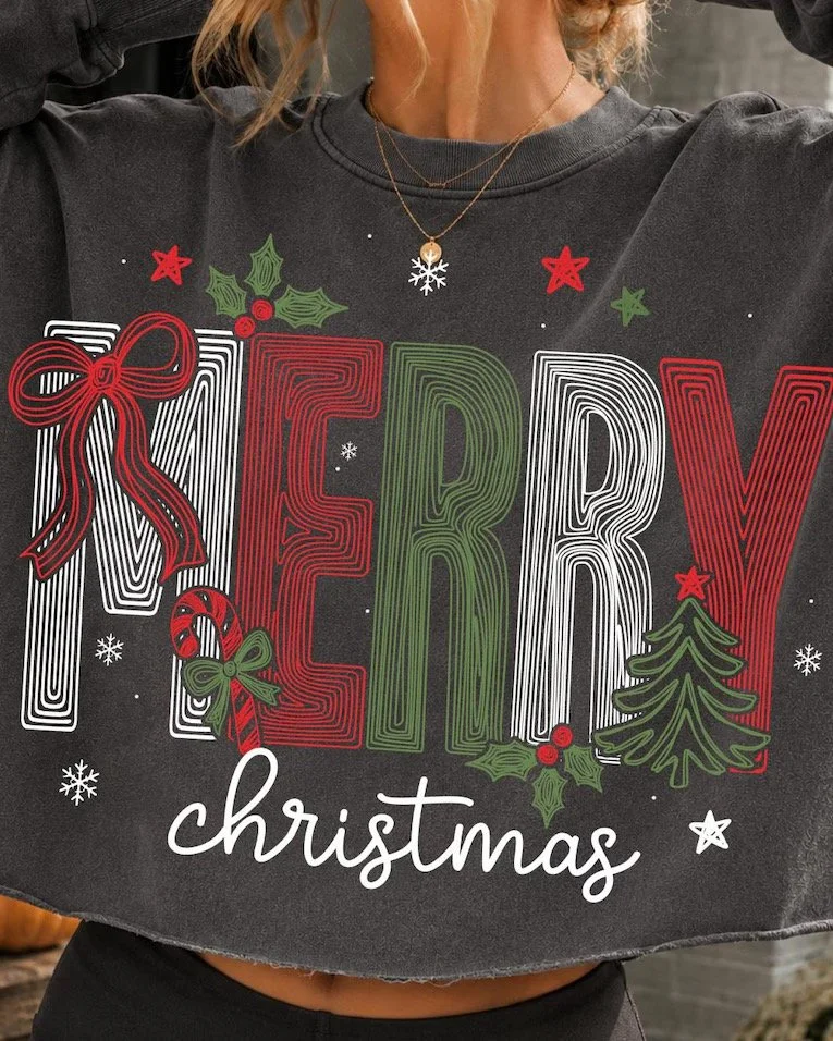 Merry Christmas Marker Sweatshirt