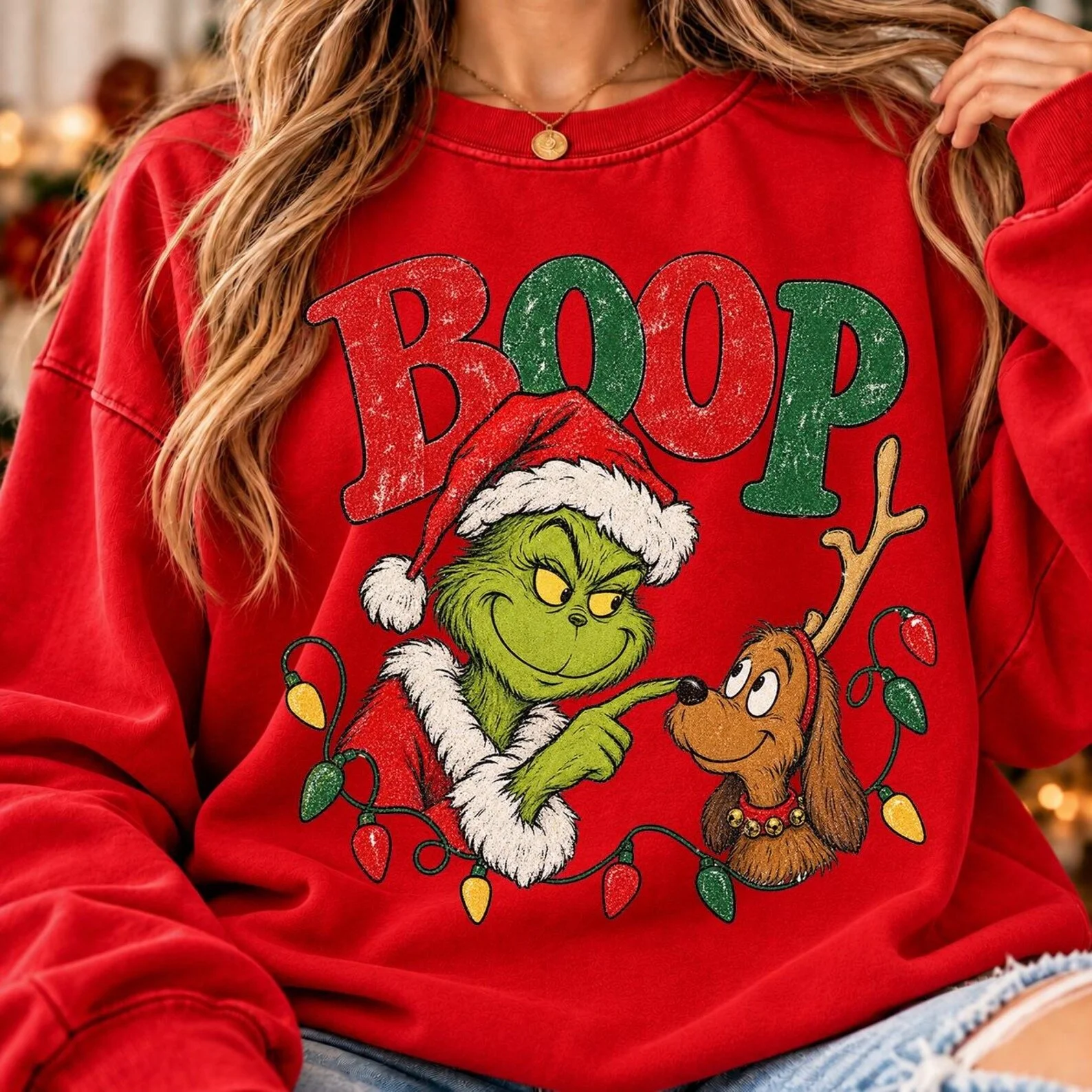 Grinch Boop Sweatshirt