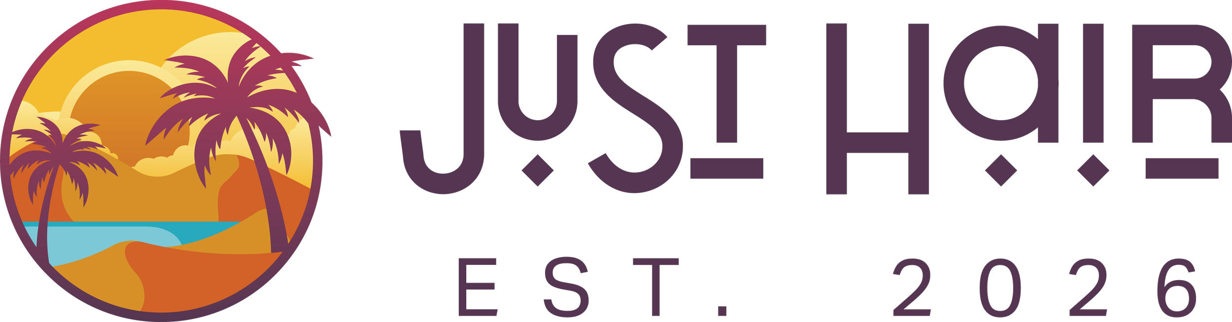 Logotype for Just Hair Salon in Leavenworth Kansas